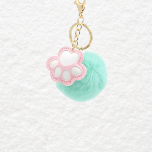 Pom Pom Paw Keychain