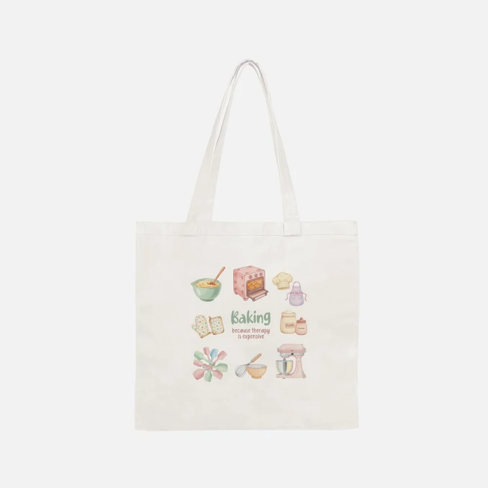 Baking Therapy tote bag