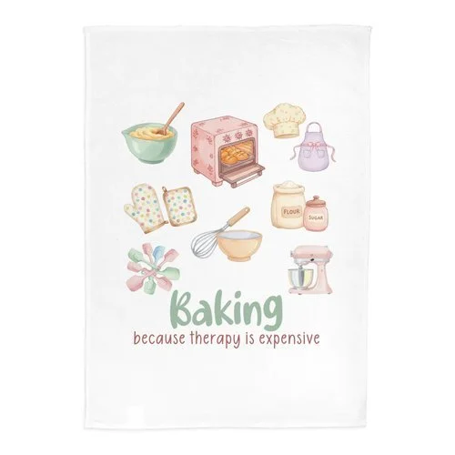 Baking Therapy Tea Towel