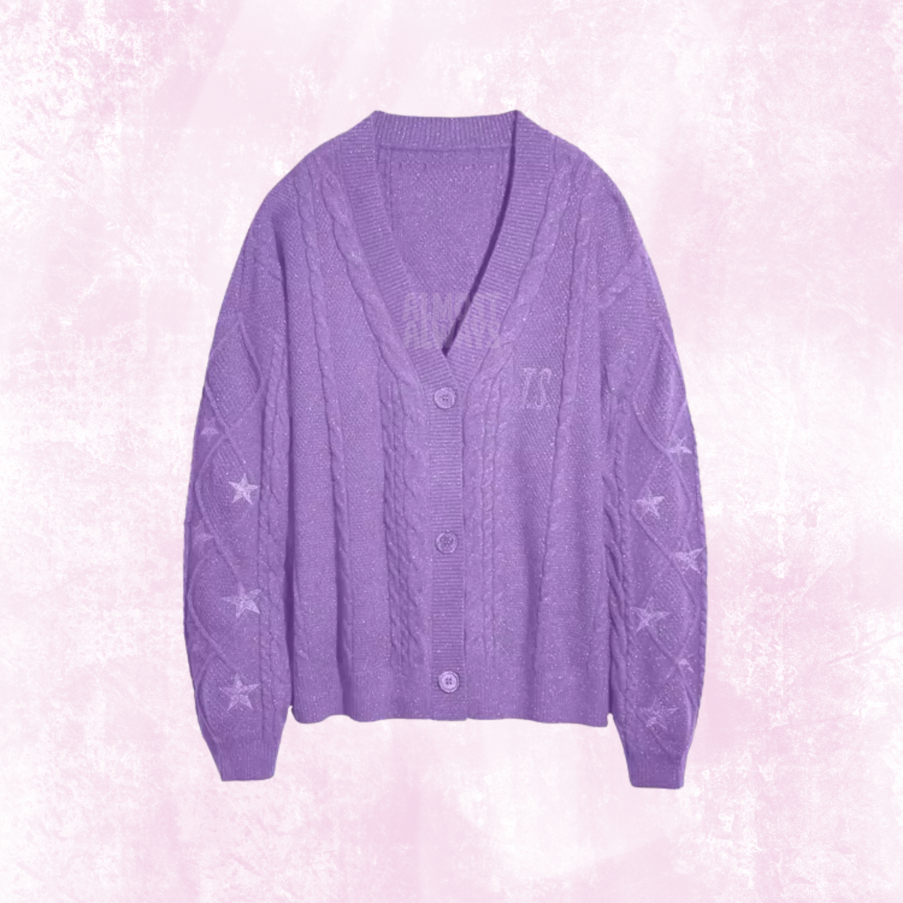 Glitter Cardigan - Purple