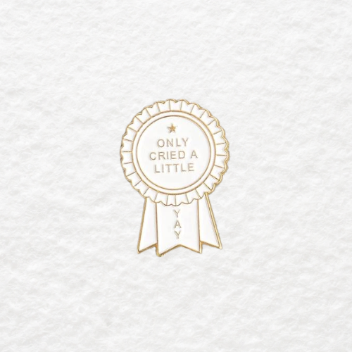 Only Cried a Little enamel pin
