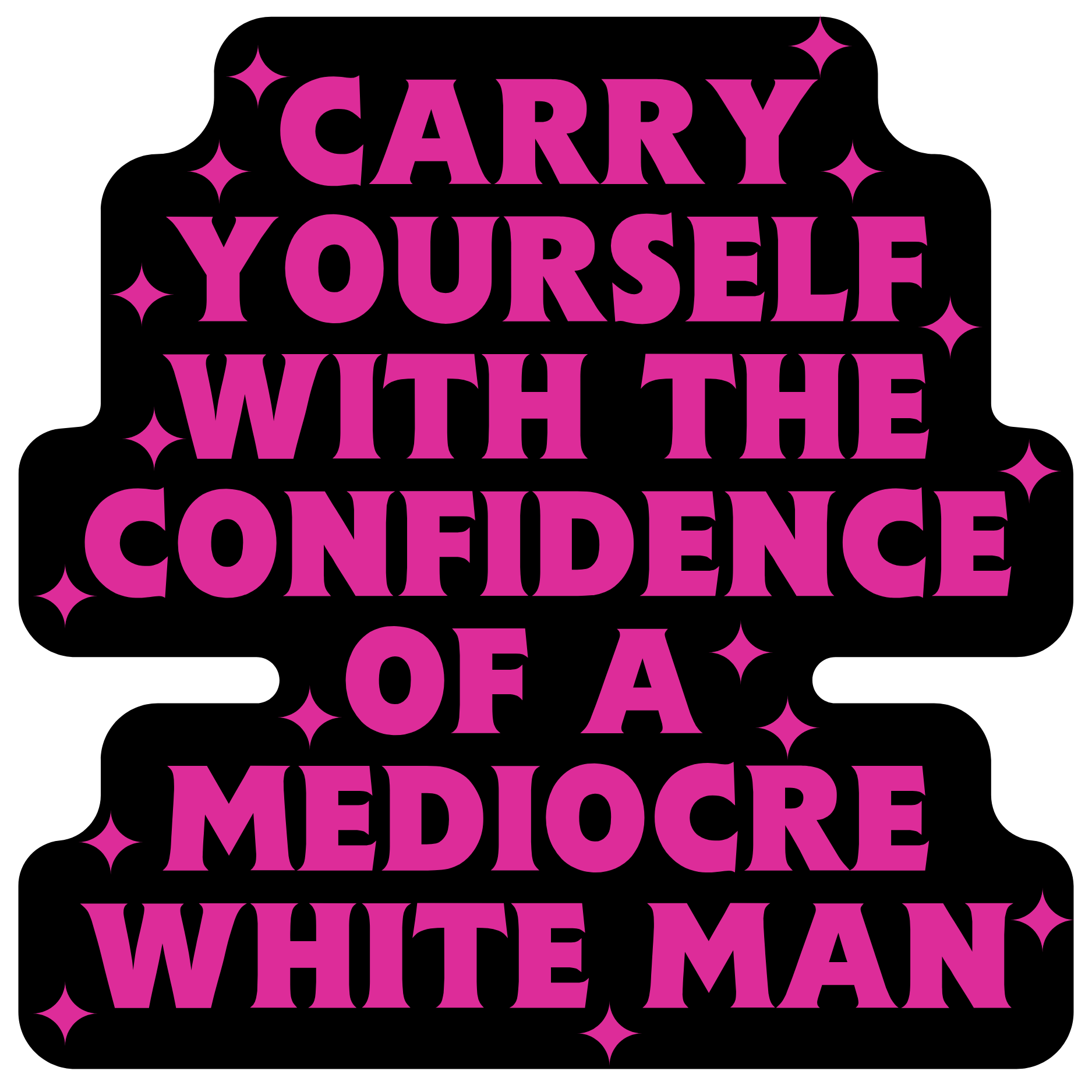 Carry Yourself With the Confidence sticker