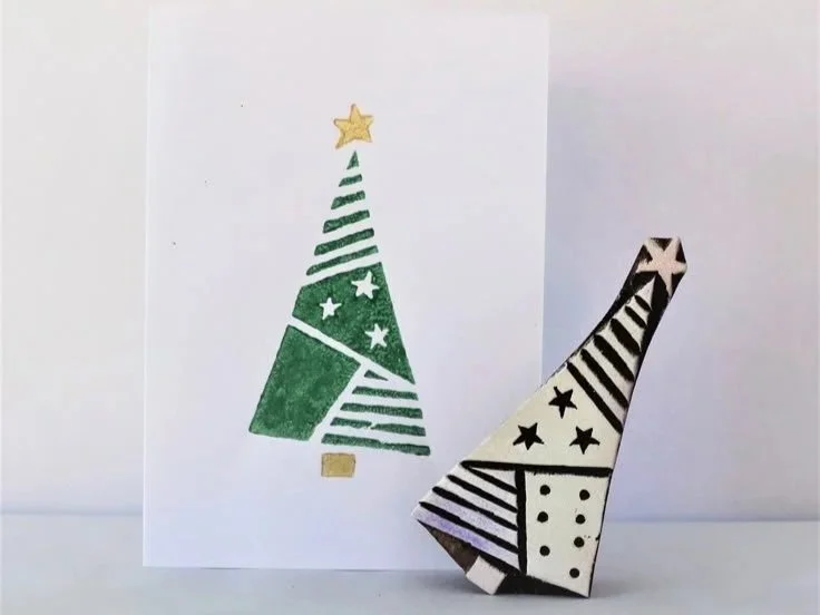 Lino Block Printing - Christmas Cards