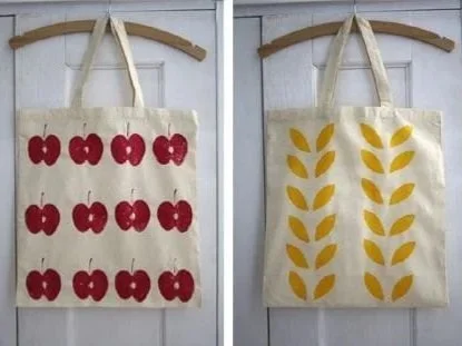 Lino Block Printing - Tote Bags
