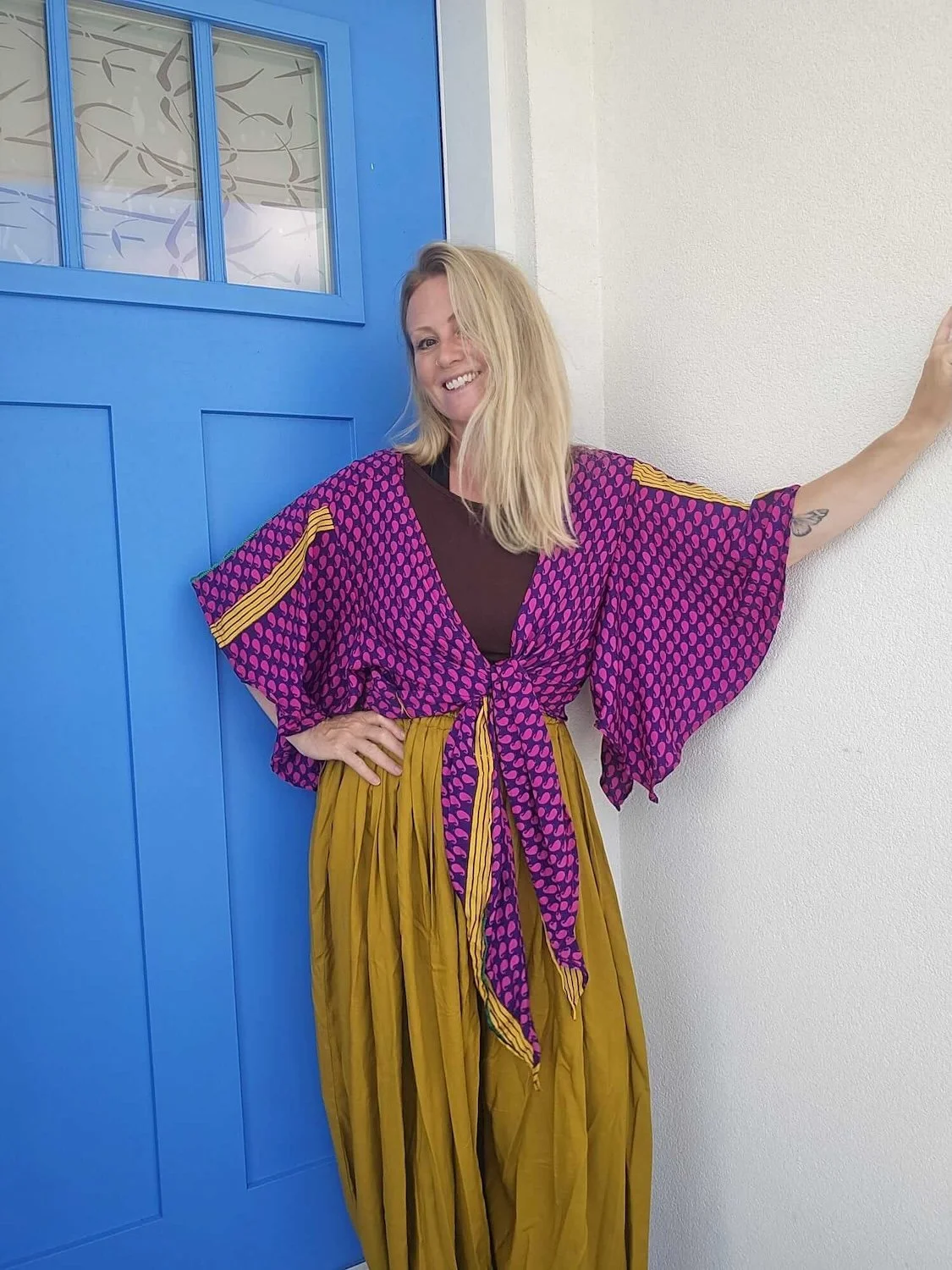 Celestial Boho Recycled Silk Top