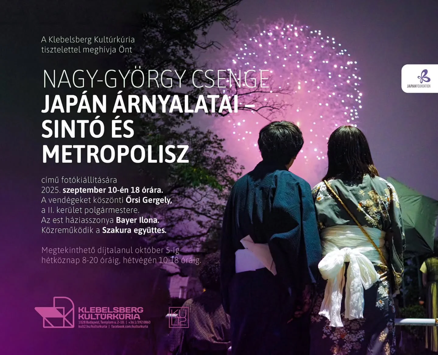 Jap&aacute;n &aacute;rnyalatai
Sint&oacute; &eacute;s metropolisz &ndash; Nagy-Gy&ouml;rgy Csenge fot&oacute;ki&aacute;ll&iacute;t&aacute;sa

A ki&aacute;ll&iacute;t&aacute;s megnyit&aacute;s&aacute;ra 2025. szeptember 10-&eacute;n 18 &oacute;rakor k