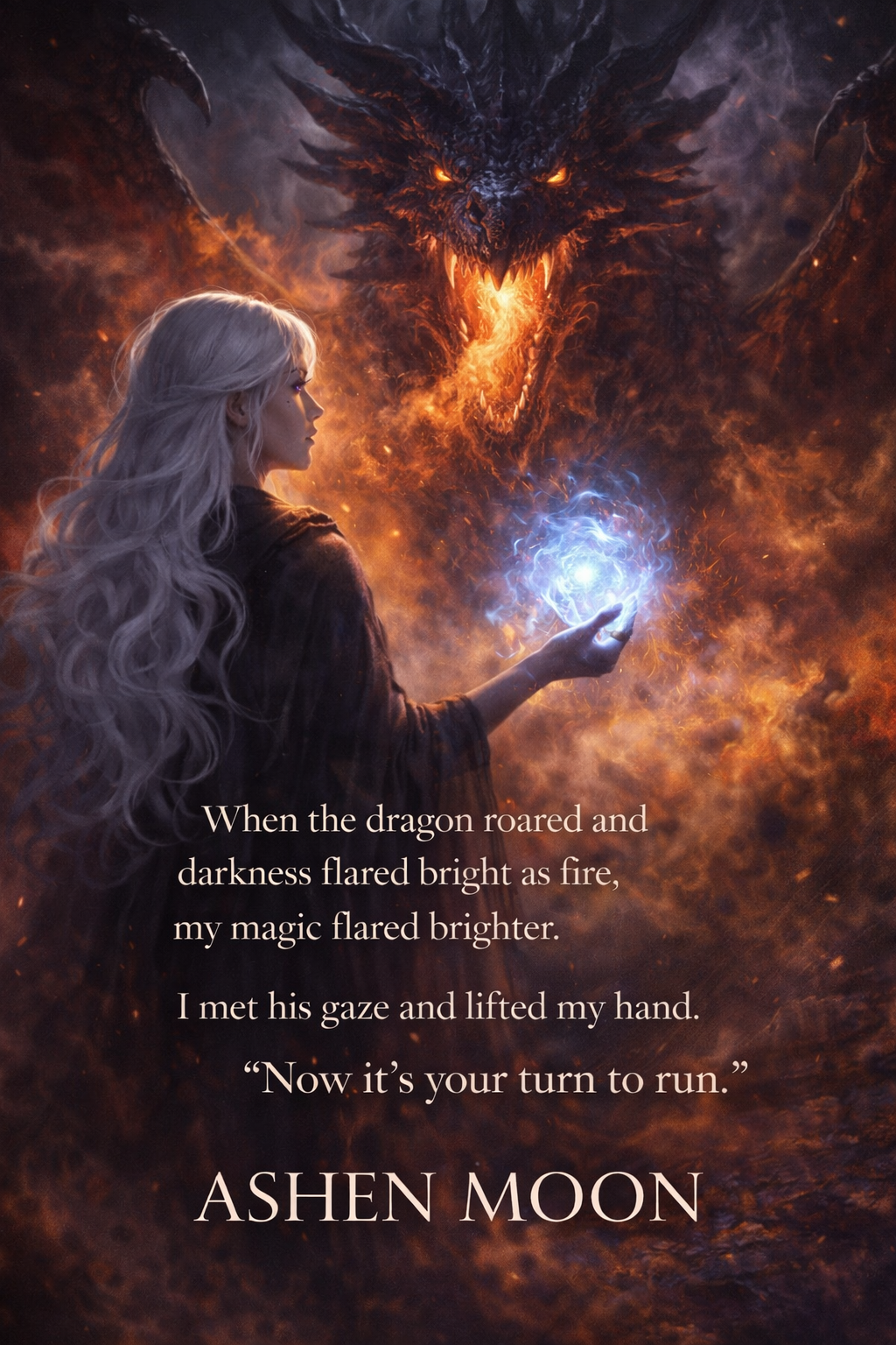 Ashen Moon- A Dark Paranormal Romance with Dragon Shifter &amp; Witch