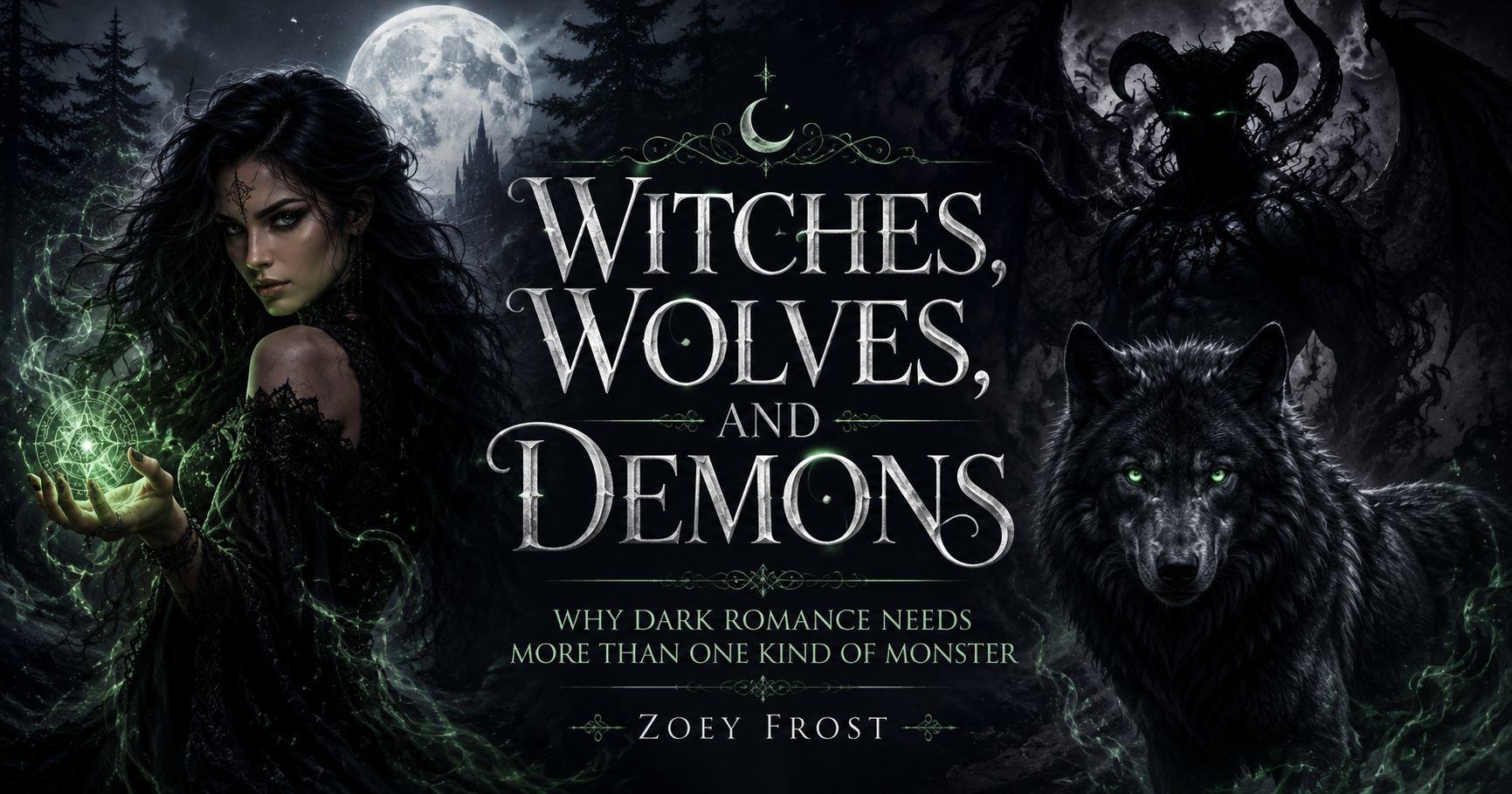 Witches, Wolves, and Demons: Why Dark Romance Needs More Than One Kind of Monster