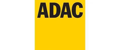 Das ADAC-Logo auf gelbem Hintergrund.