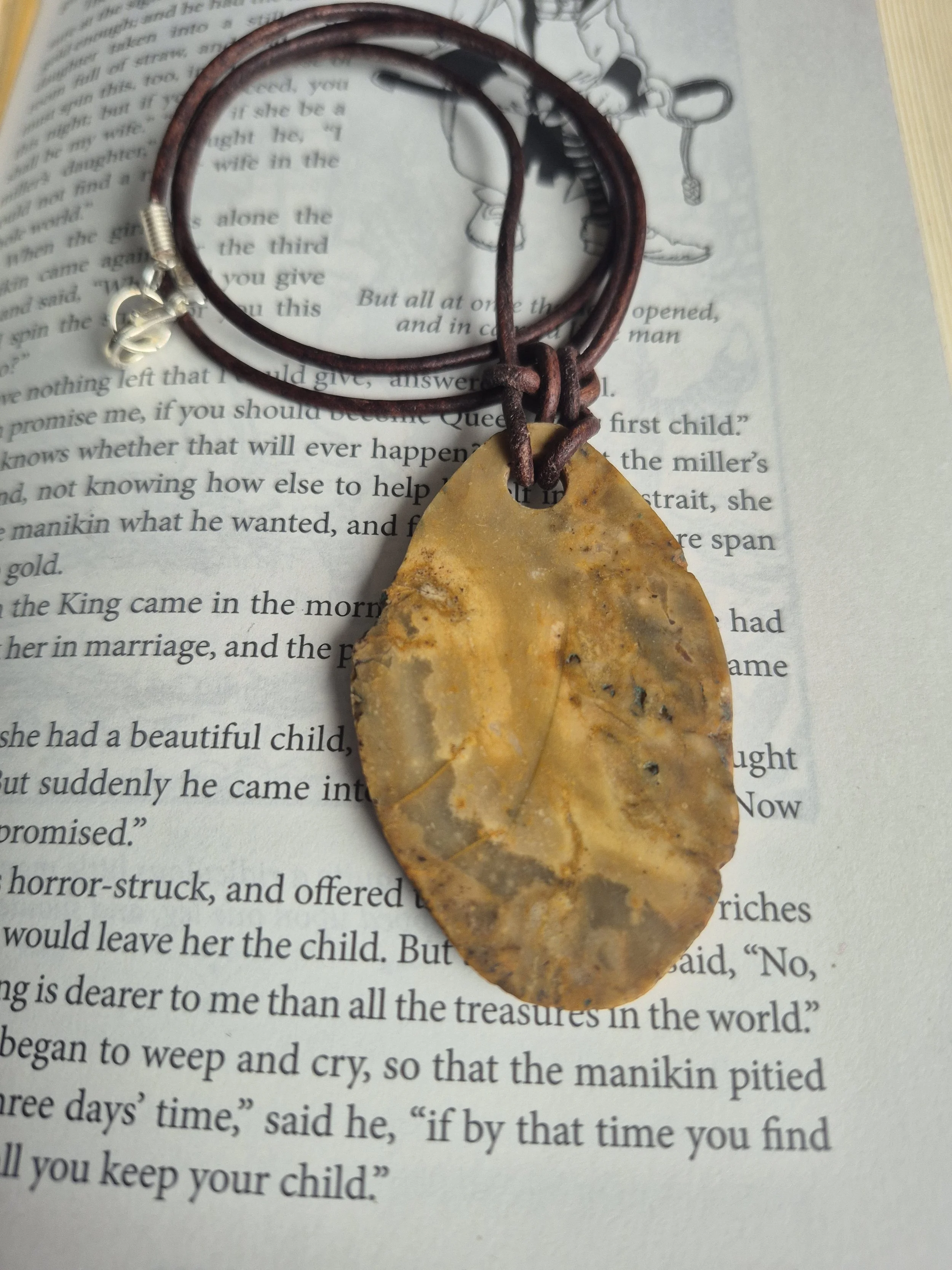 Sliced Chert Pendant