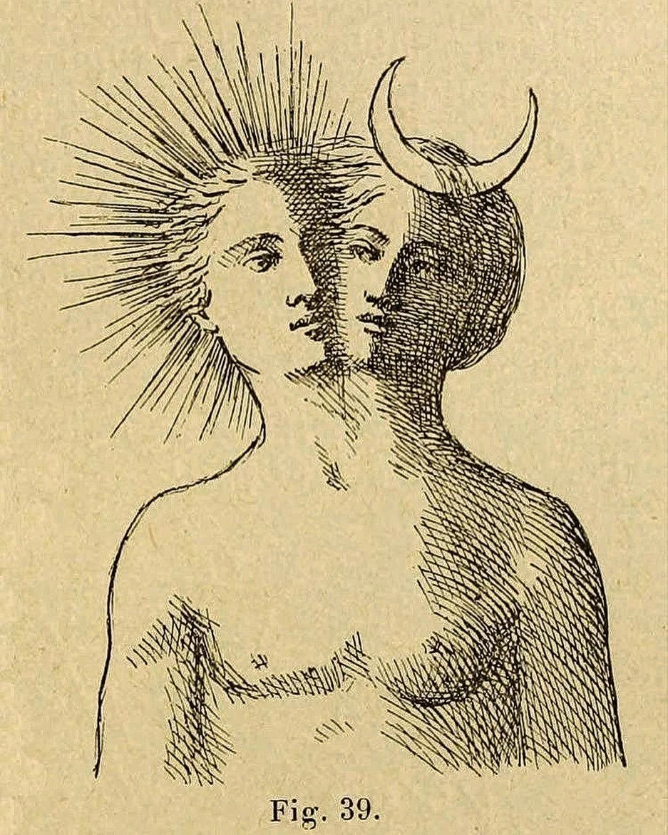 llustration of the demon Dantalion from the cover of Sybil Leek's book, Complete Art of Witchcraft