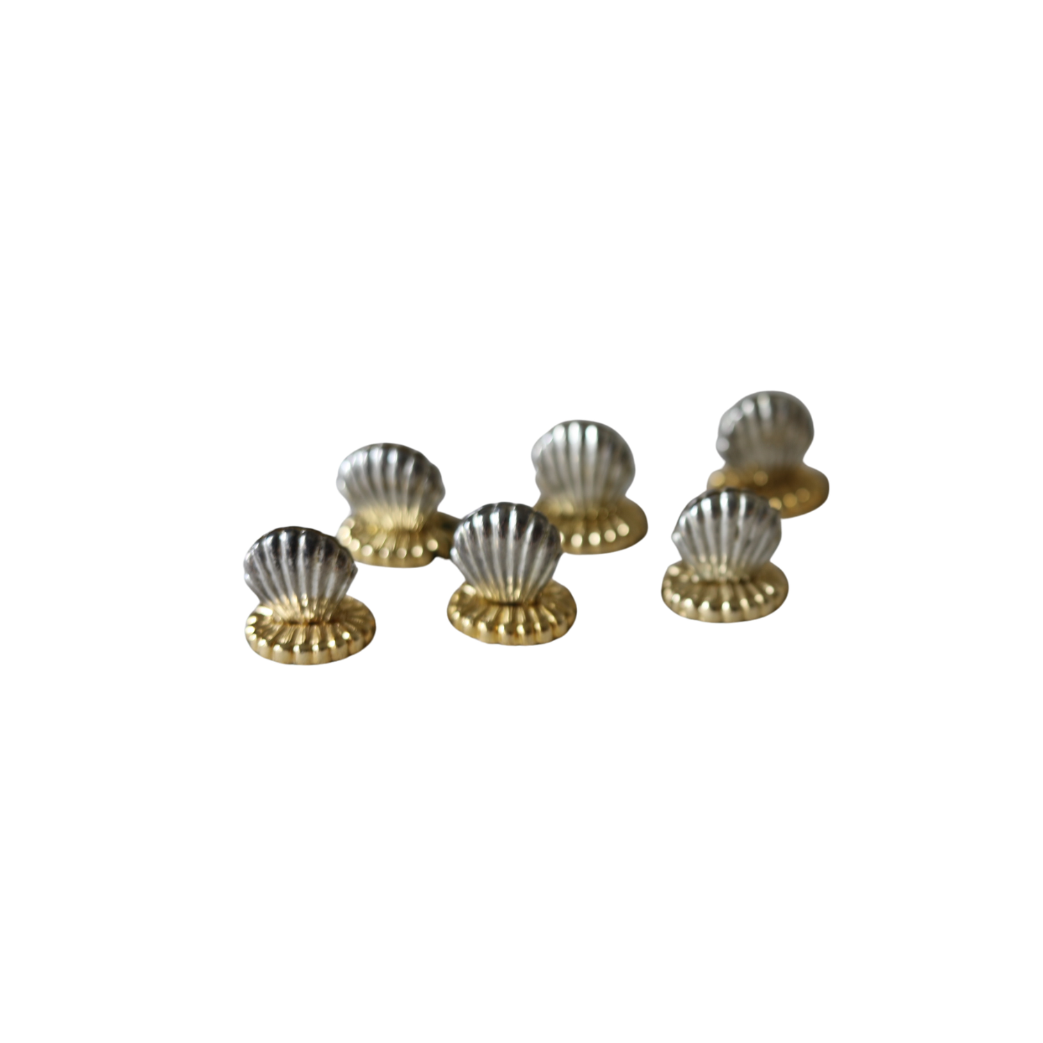 Silvered Shell Place Card Holders, Set of Eight