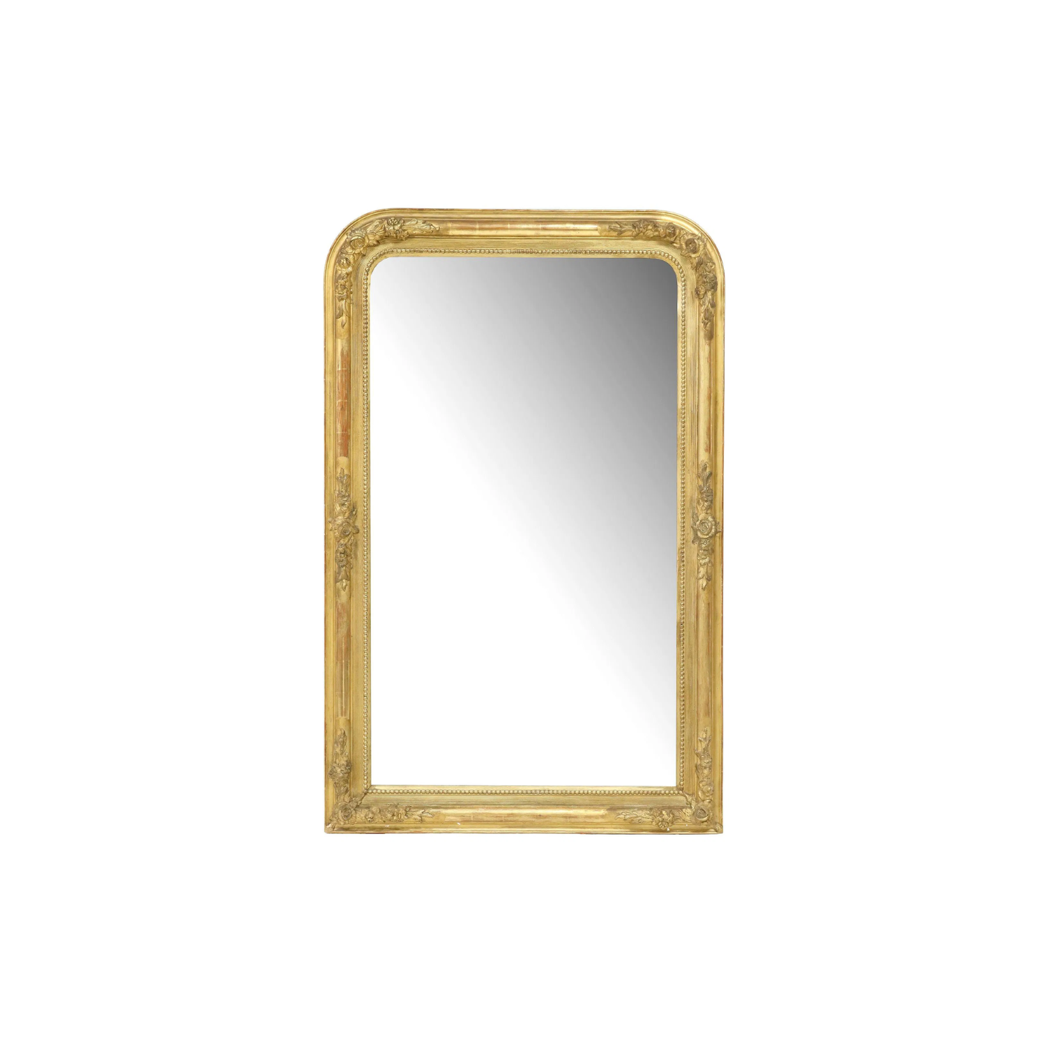 Monumental 19th c. French Louis-Phillippe Giltwood Mirror