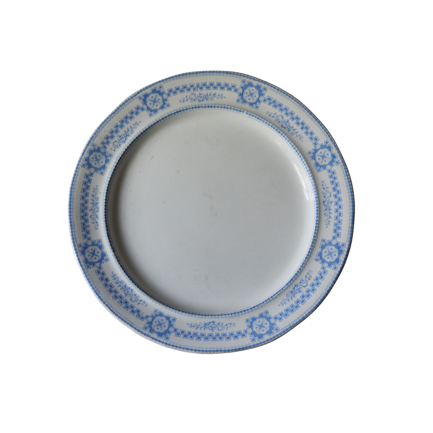 Antique French "Alton" Blue & White Platter