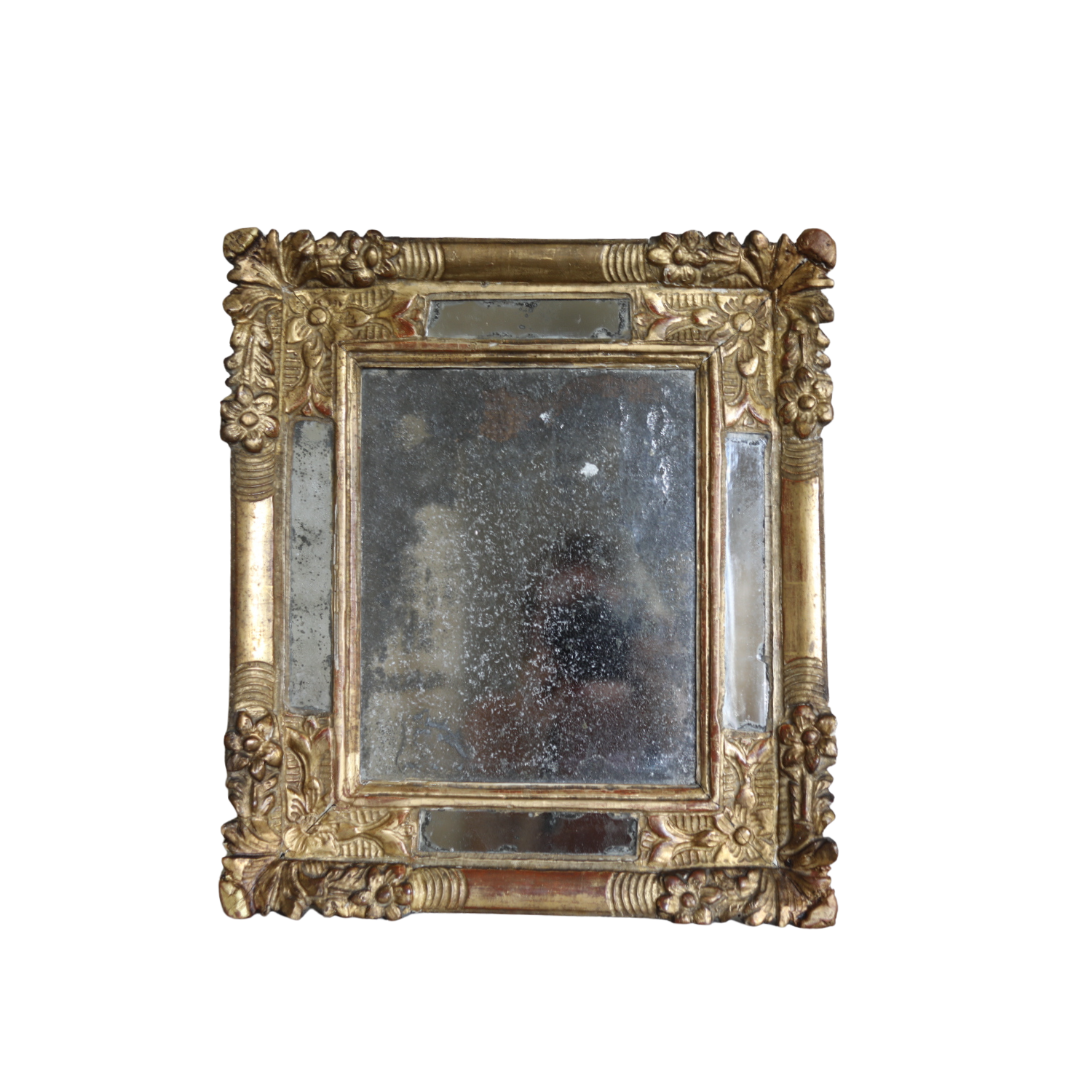 18th Century Italian Giltwood Carved Mirror