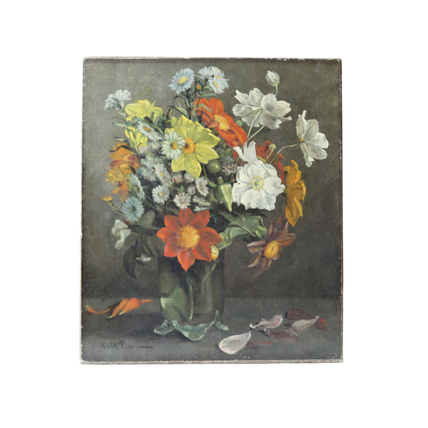 Antique European Floral Still Life