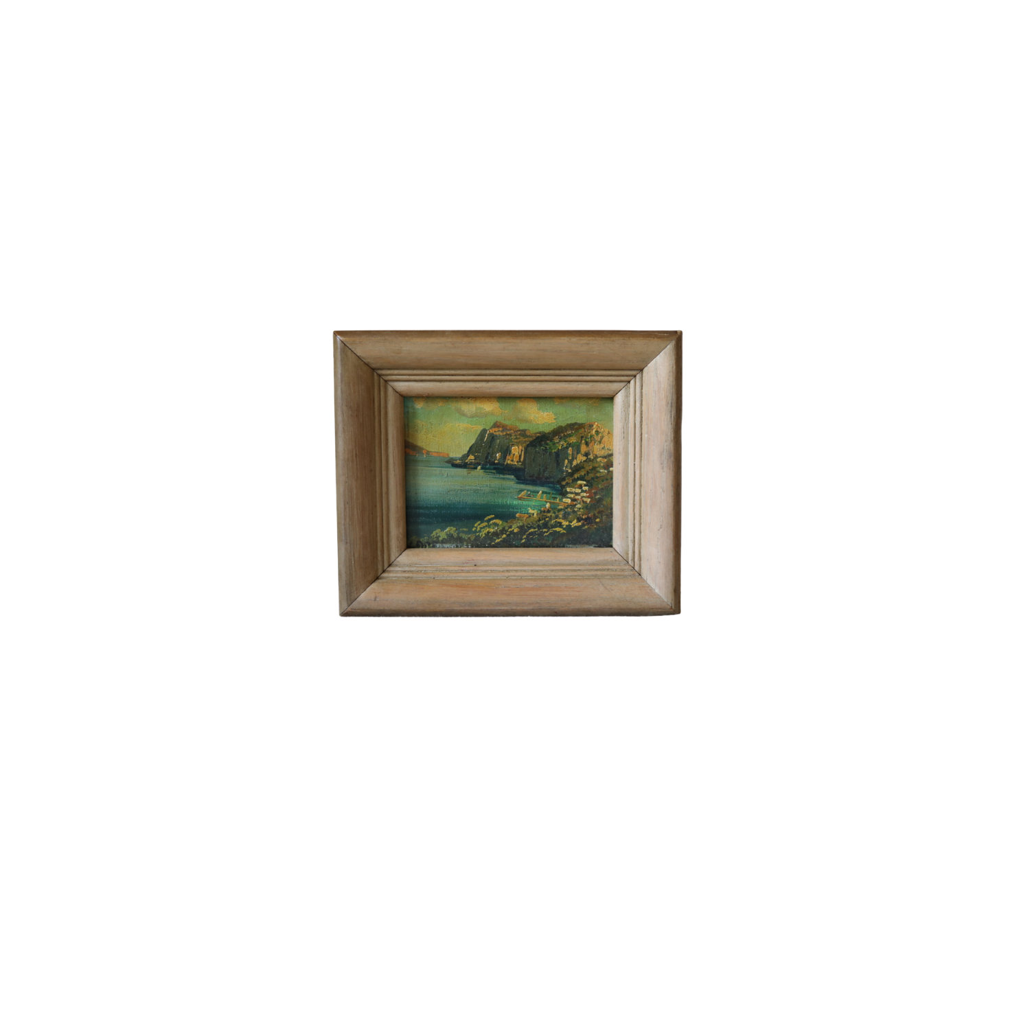 French Coastal Landscape Oil