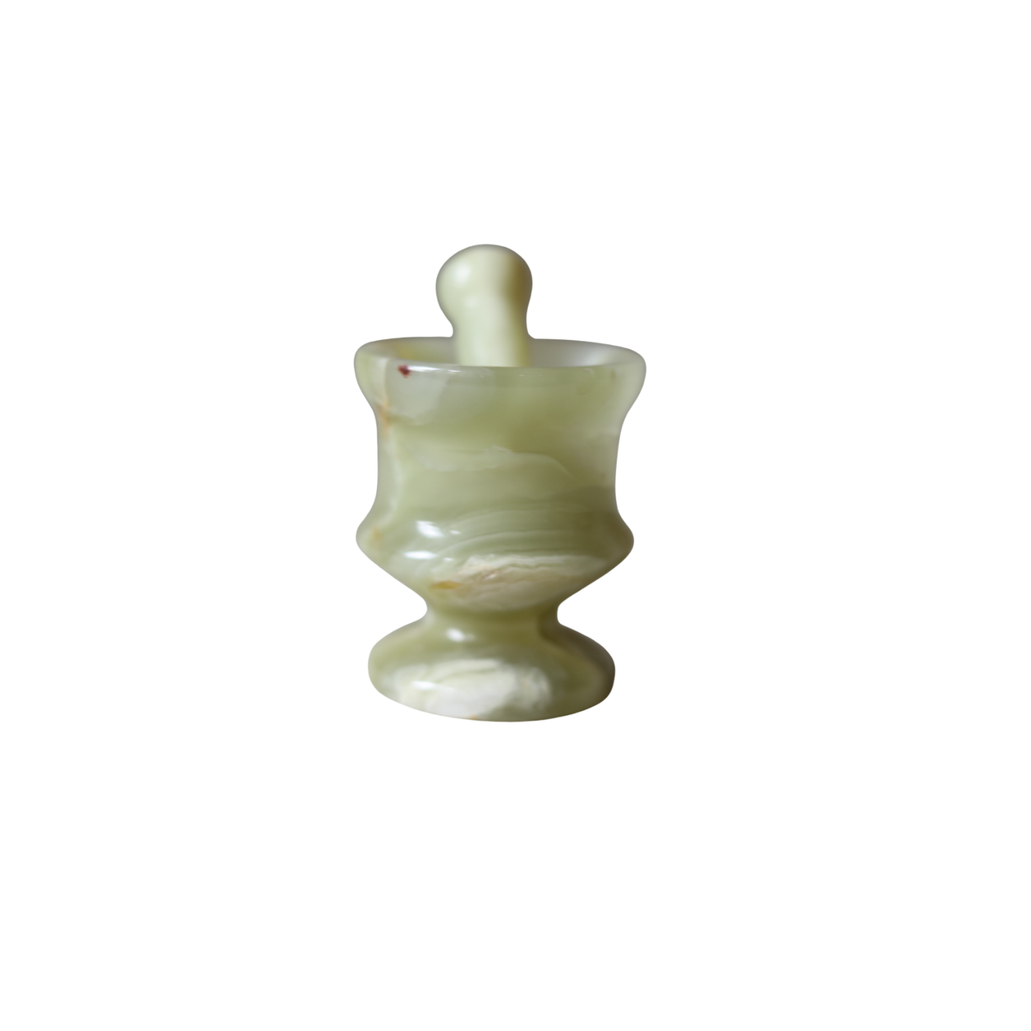 Vintage Onyx Stone Mortar & Pestle