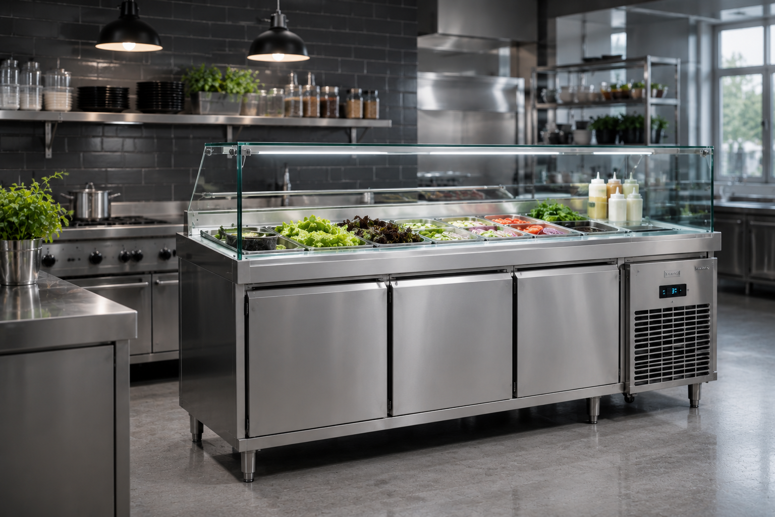 Professionell vitrinkyl för restaurang och storkök