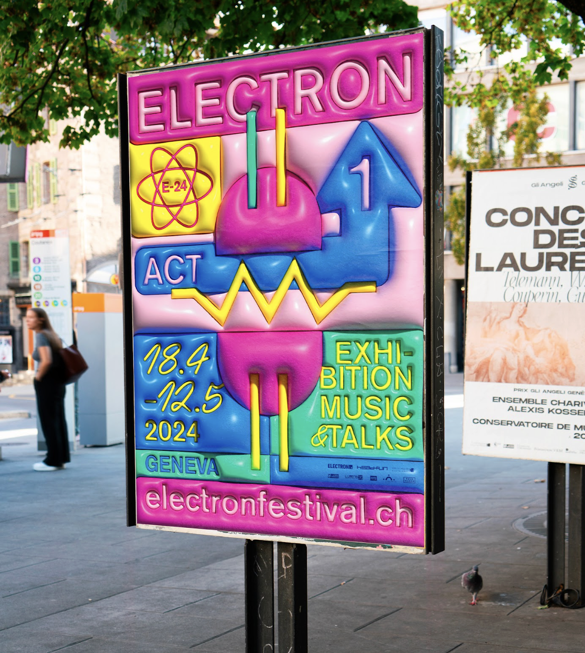 Affichage culturel festival electron twks