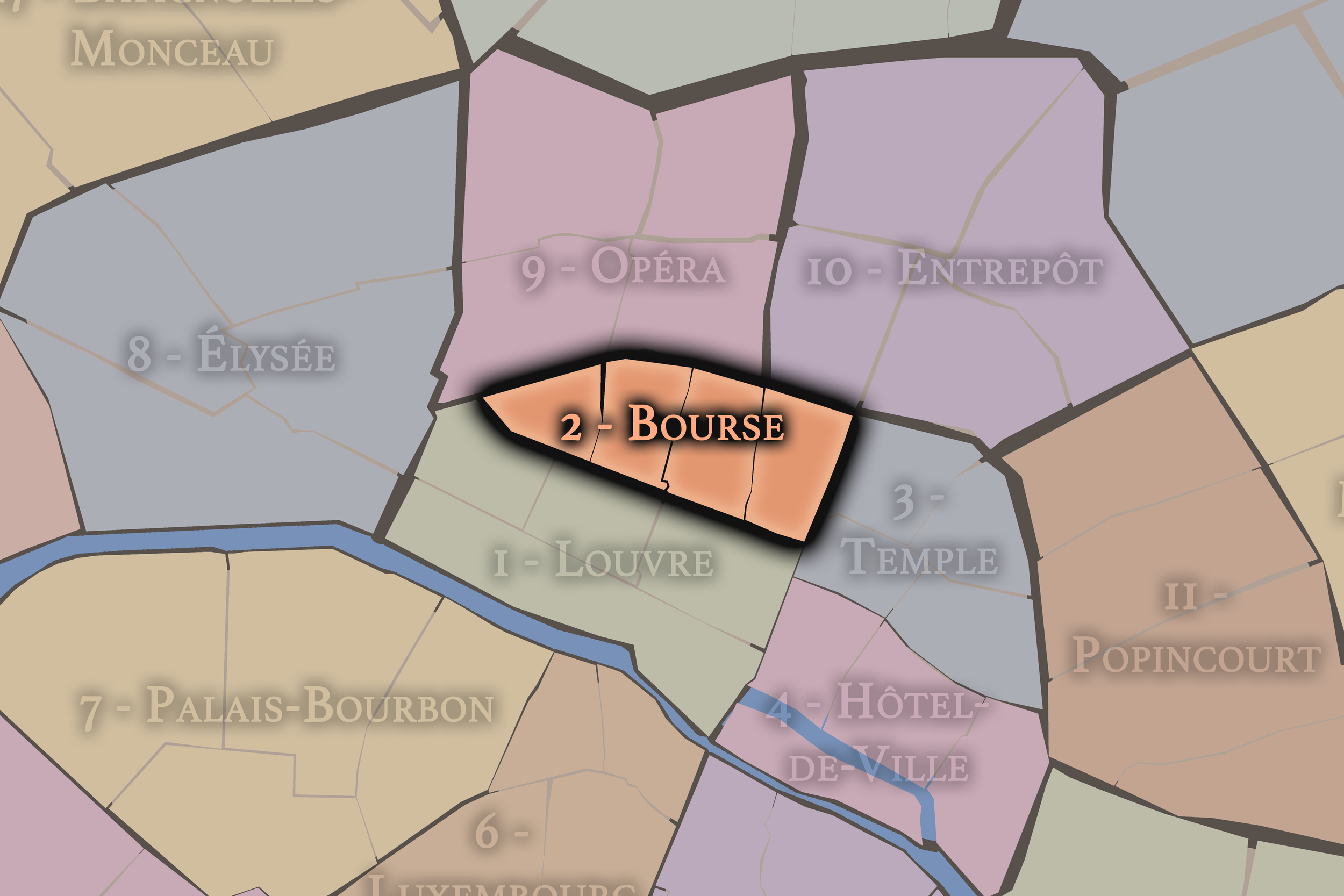   2e — Bourse Arrondissement | Paris Neighborhood Map  