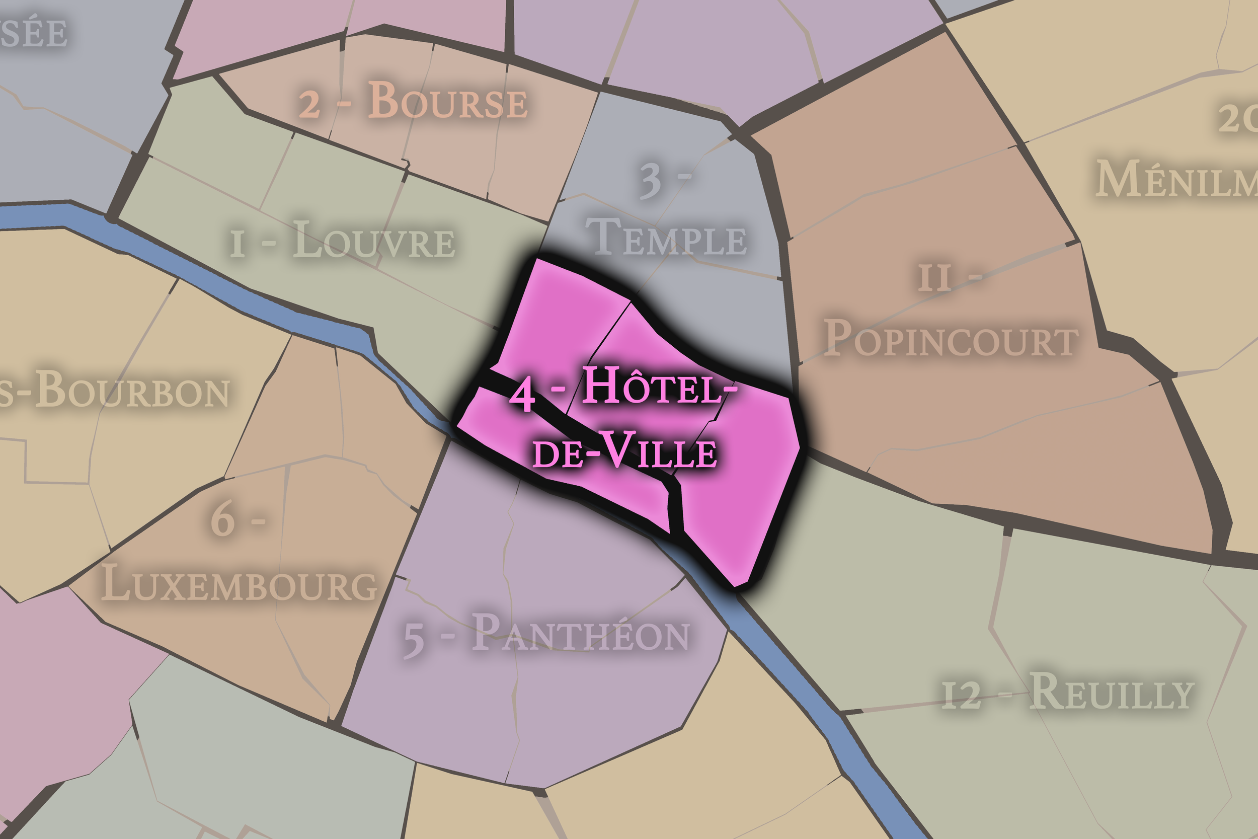   4e — Hôtel-de-Ville Arrondissement | Paris Neighborhood Map  