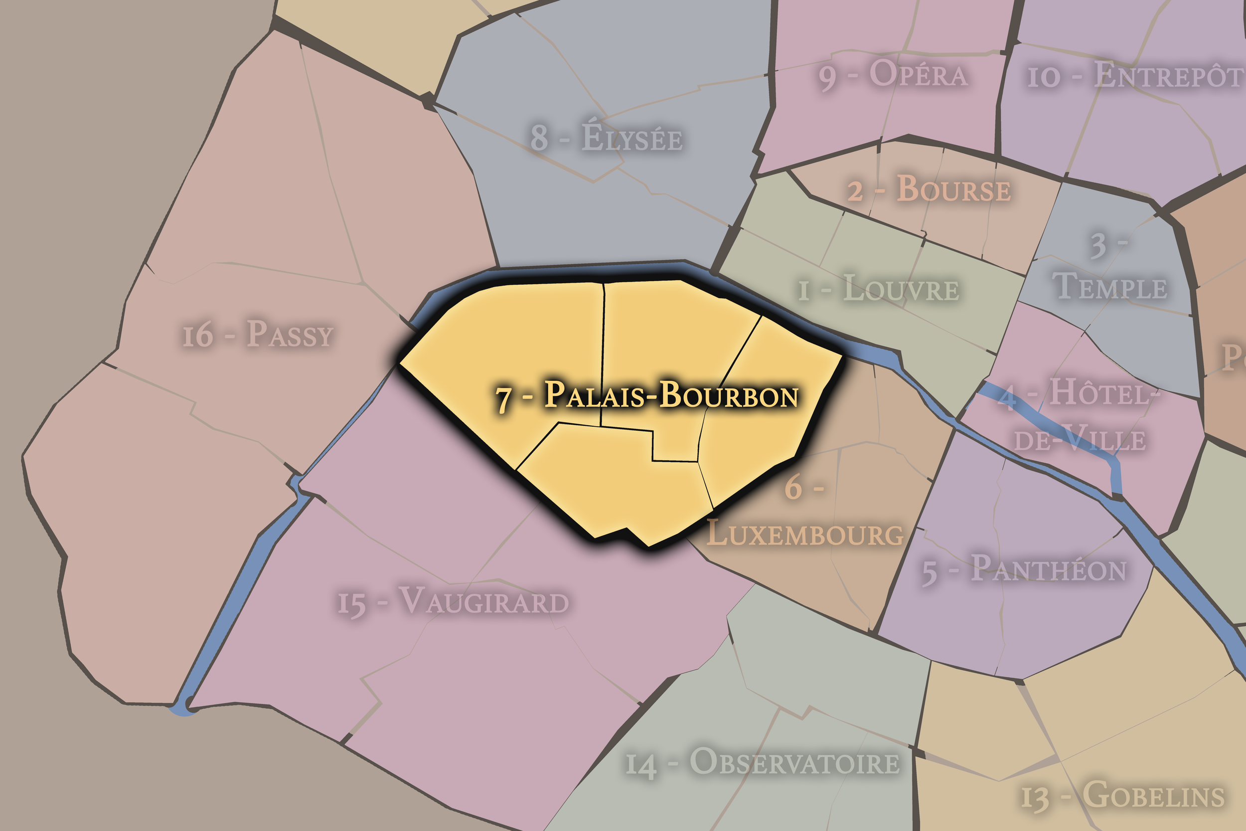   7e — Palais-Bourbon Arrondissement | Paris Neighborhood Map  