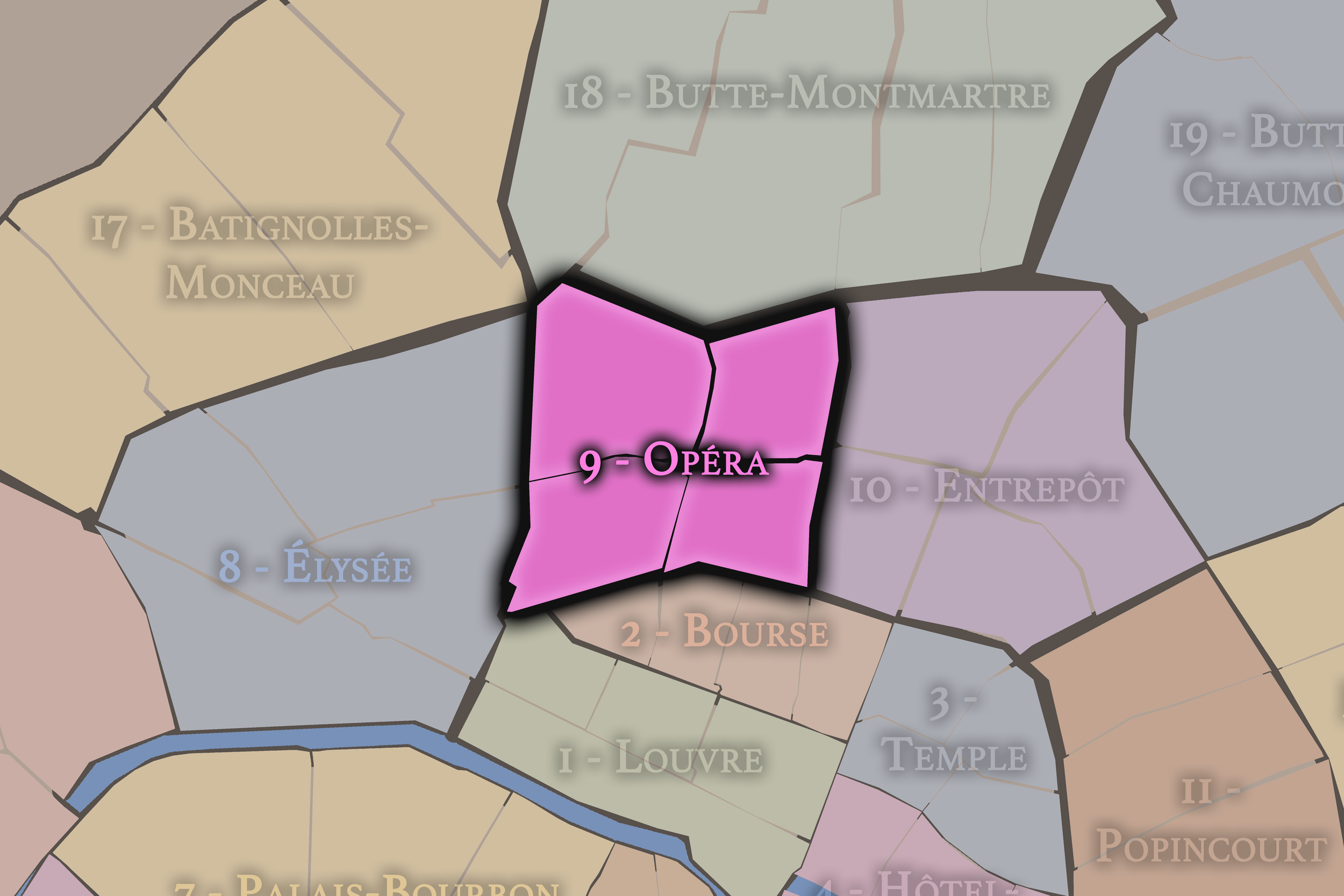   9e — Opéra Arrondissement | Paris Neighborhood Map  