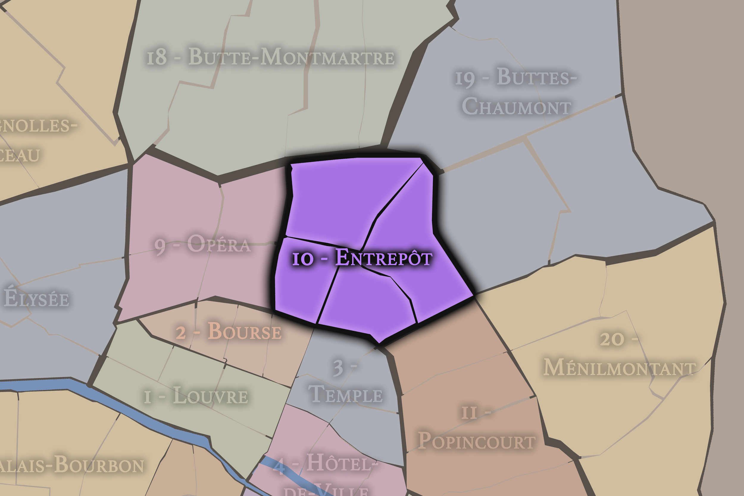   10e — Entrepôt Arrondissement | Paris Neighborhood Map  