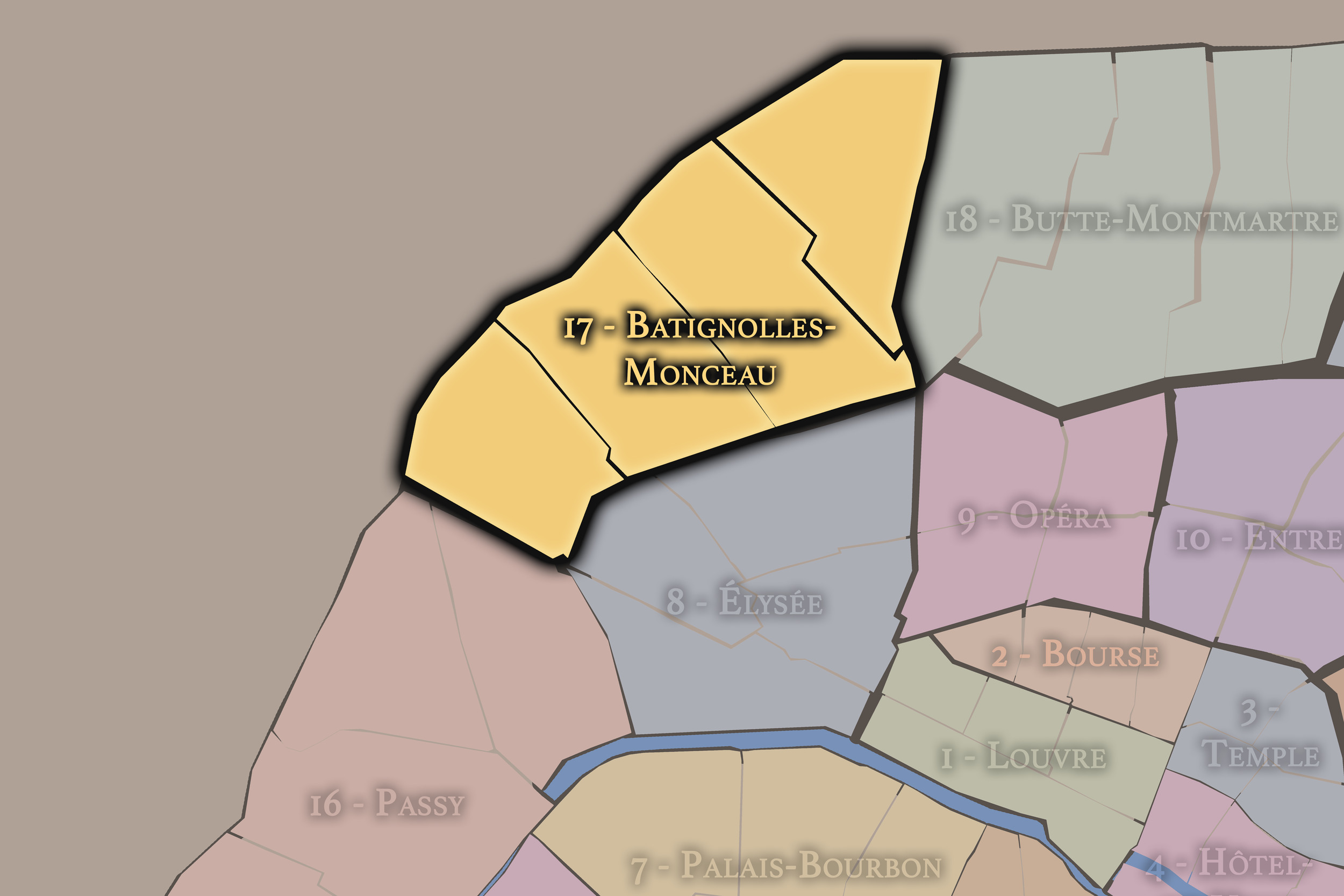   17e — Batignolles-Monceau Arrondissement | Paris Neighborhood Map  