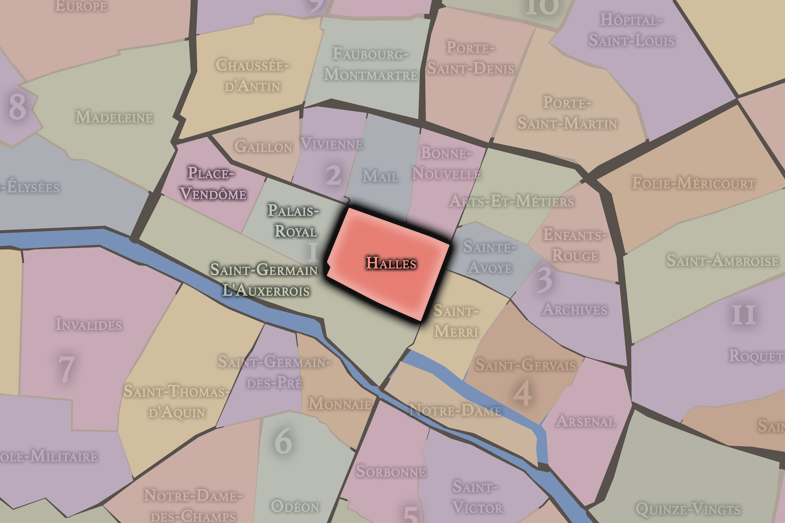 1er-Halles-Adminsitrative Quarter-Neighborhood Map.png