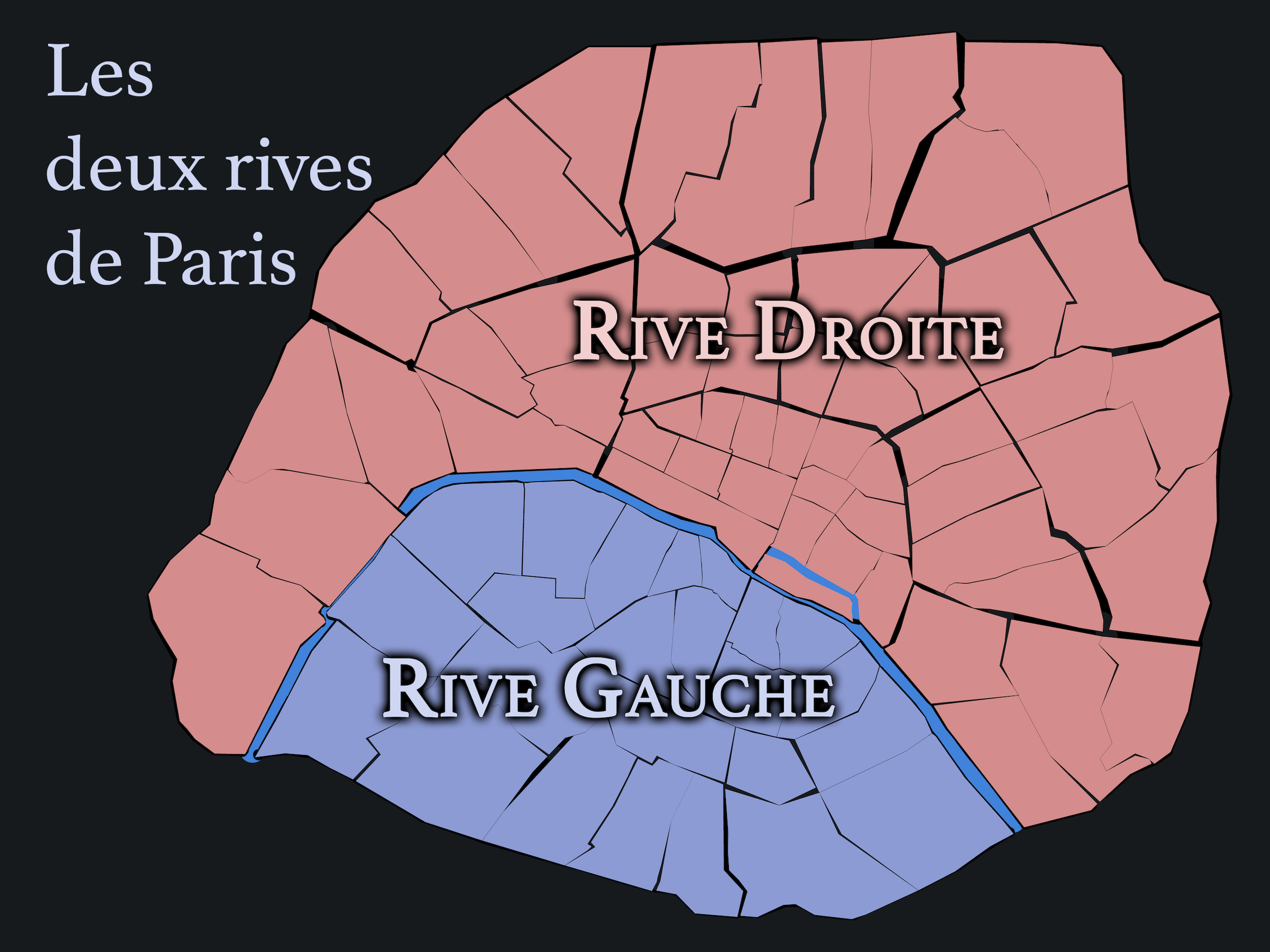 Paris Deux Rives Neighborhood Map