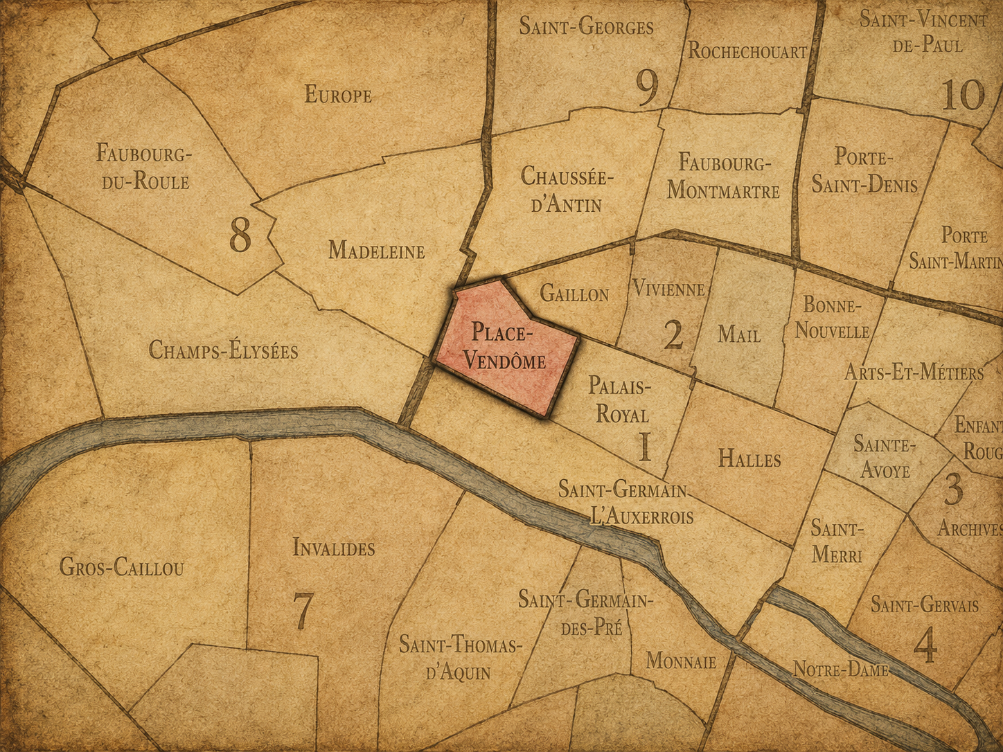 1er - Place-Vendôme - Administrative Quarter | CityNeighborhoods Paris