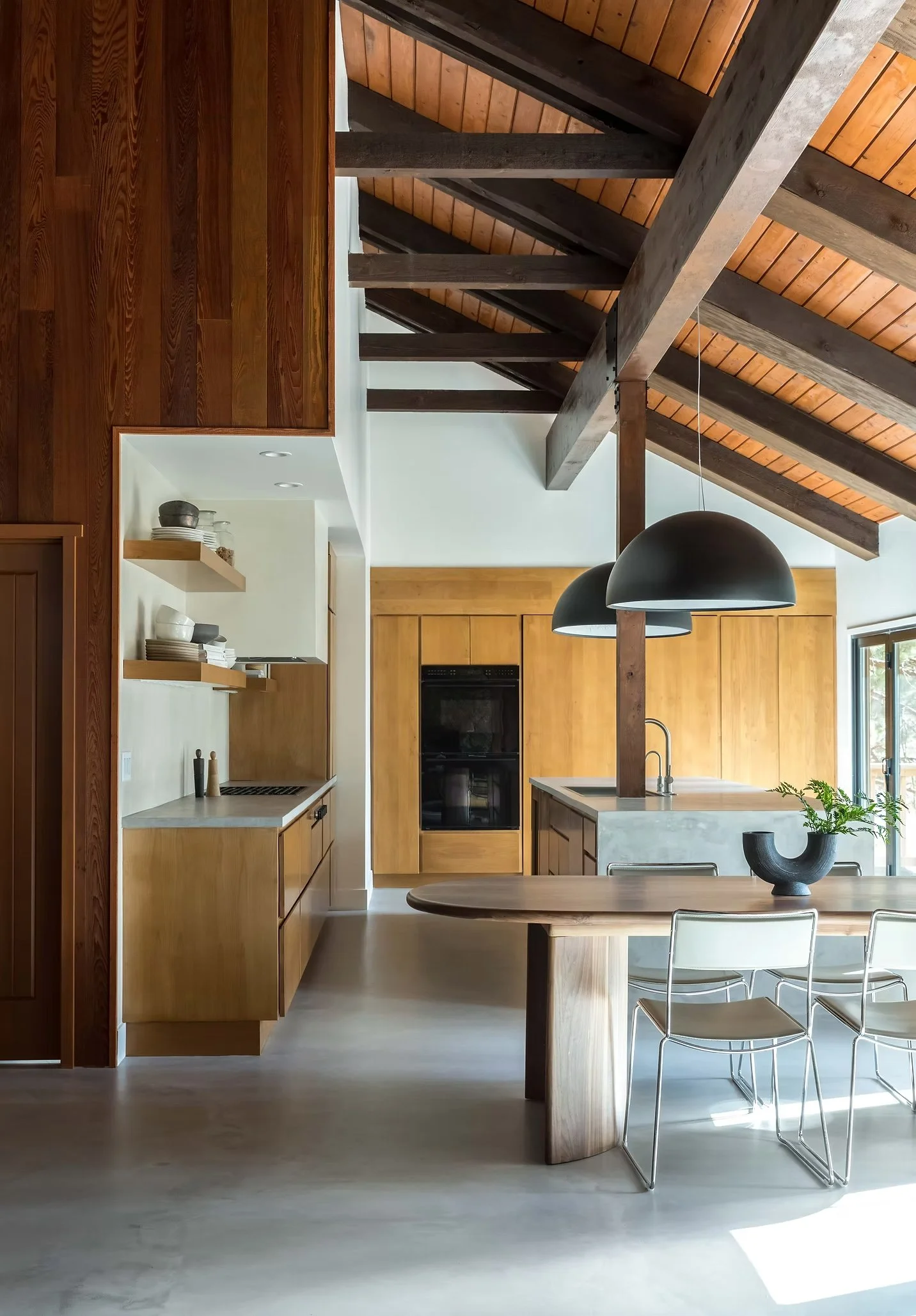 kitchen and dining room