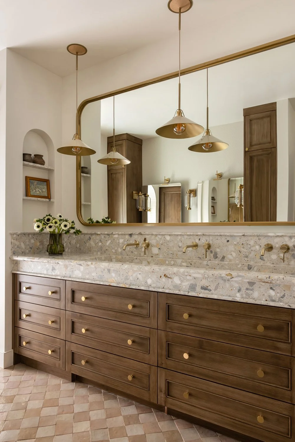 guest bathroom double vanity