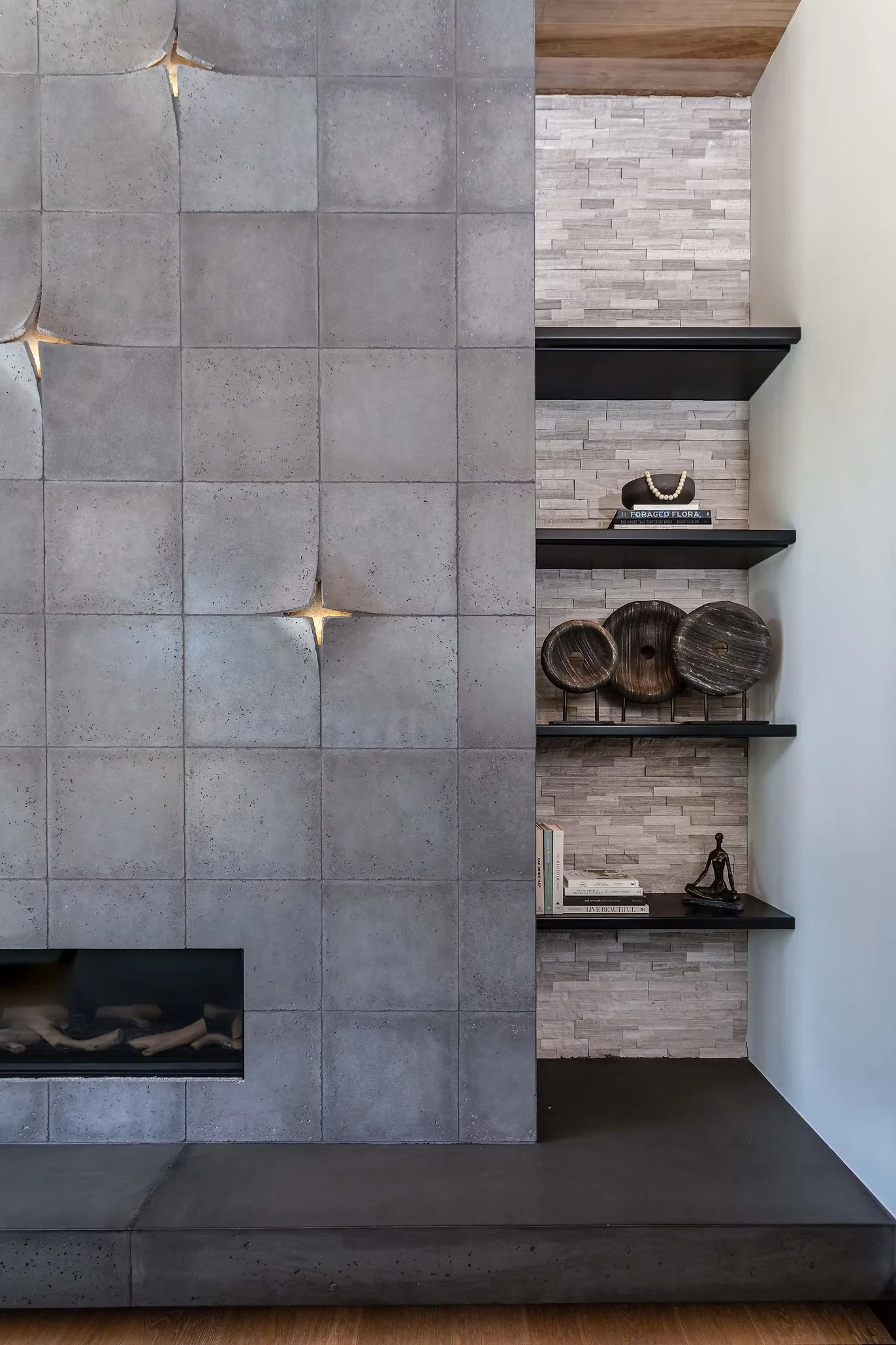 fireplace detail shot