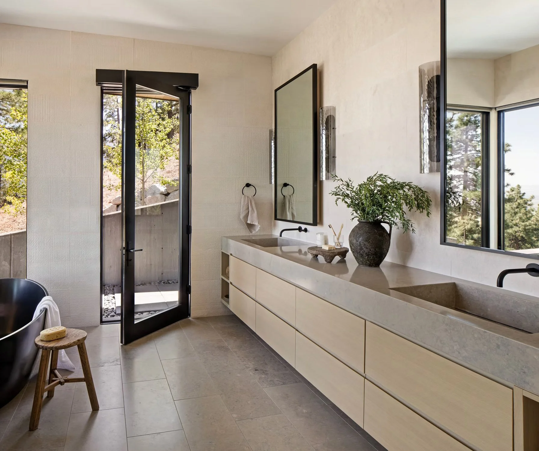master bathroom double vanity