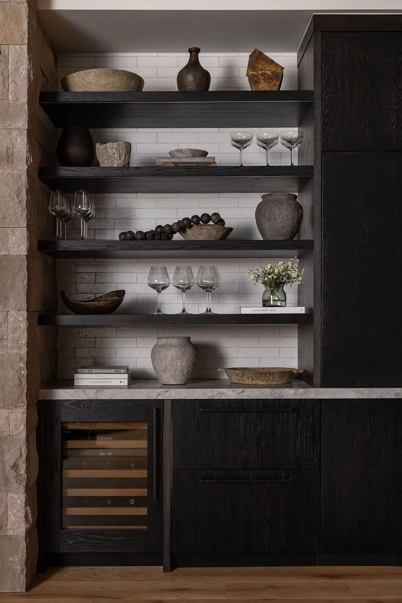 kitchen pantry and shelves