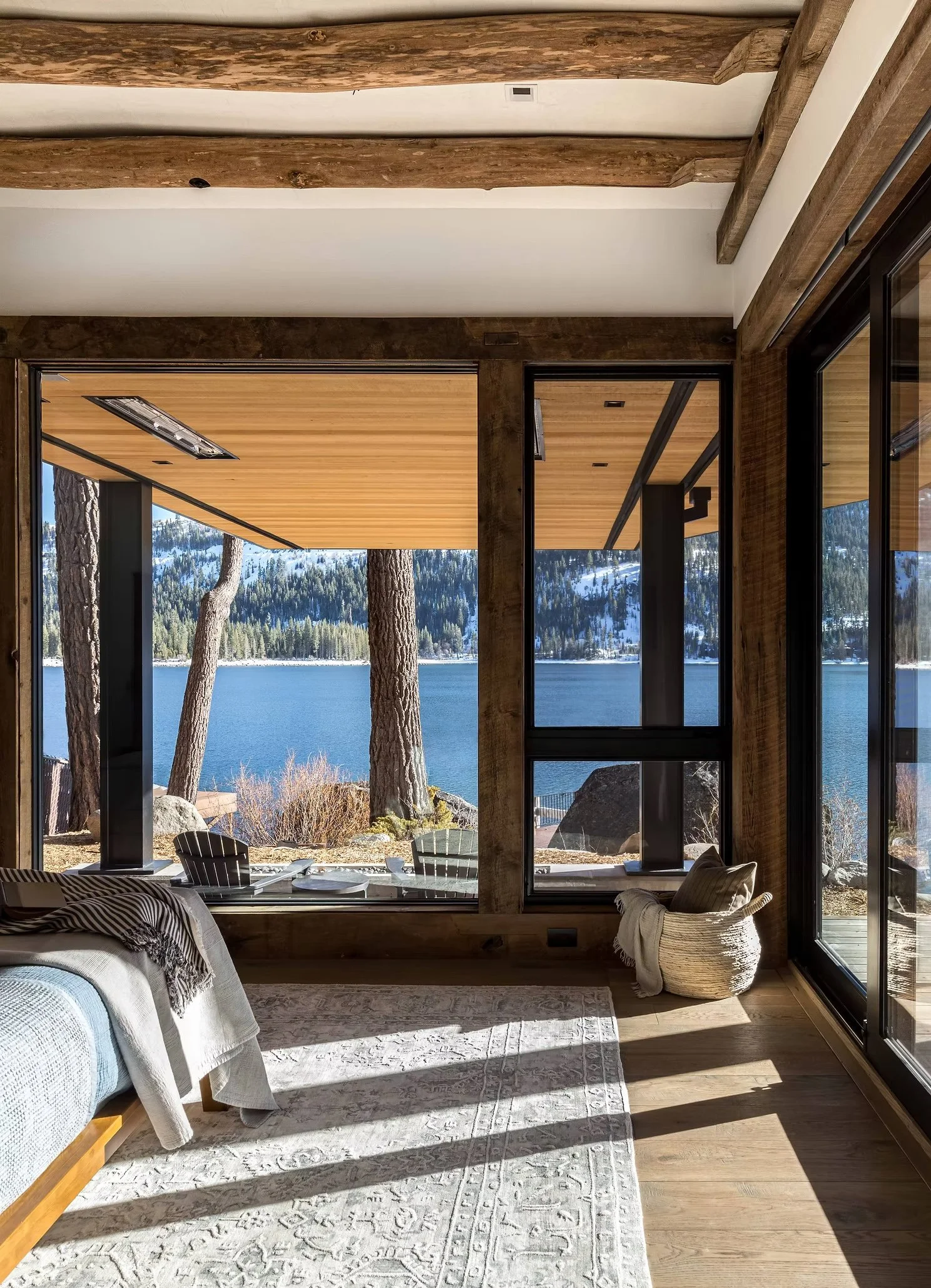 bedroom with water view