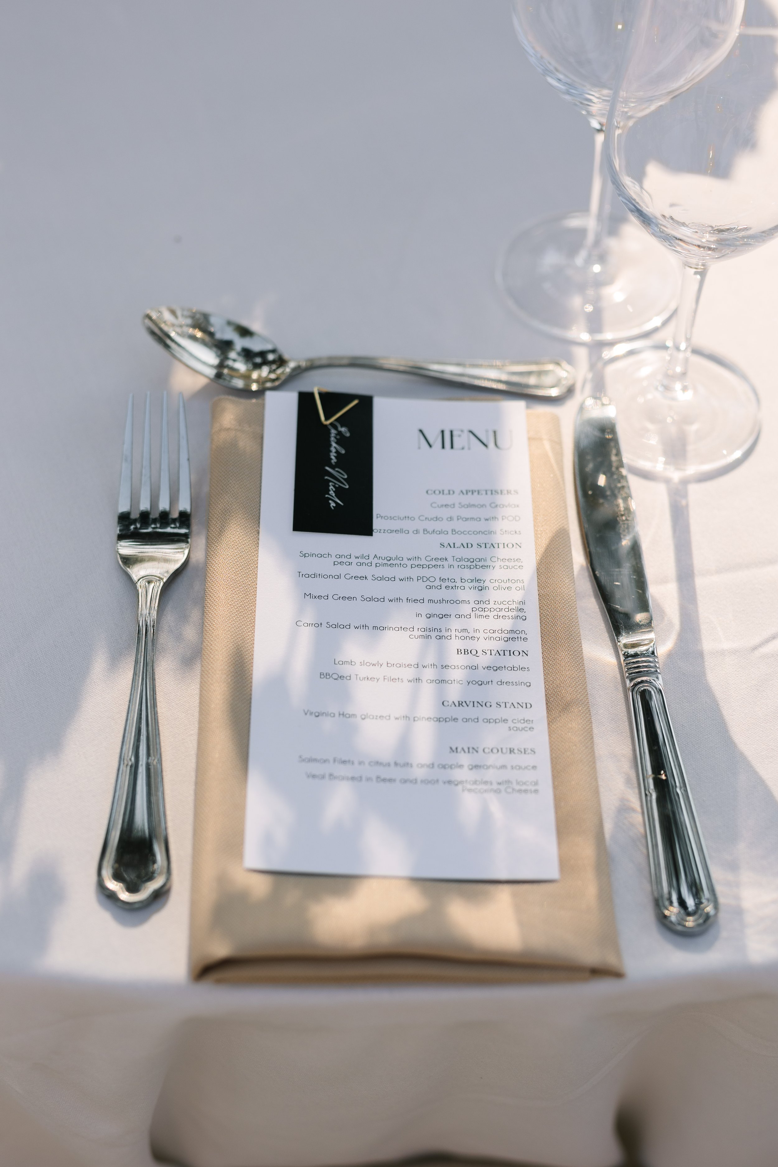 Wedding table setup Lake Vouliagmeni waterfront Athens