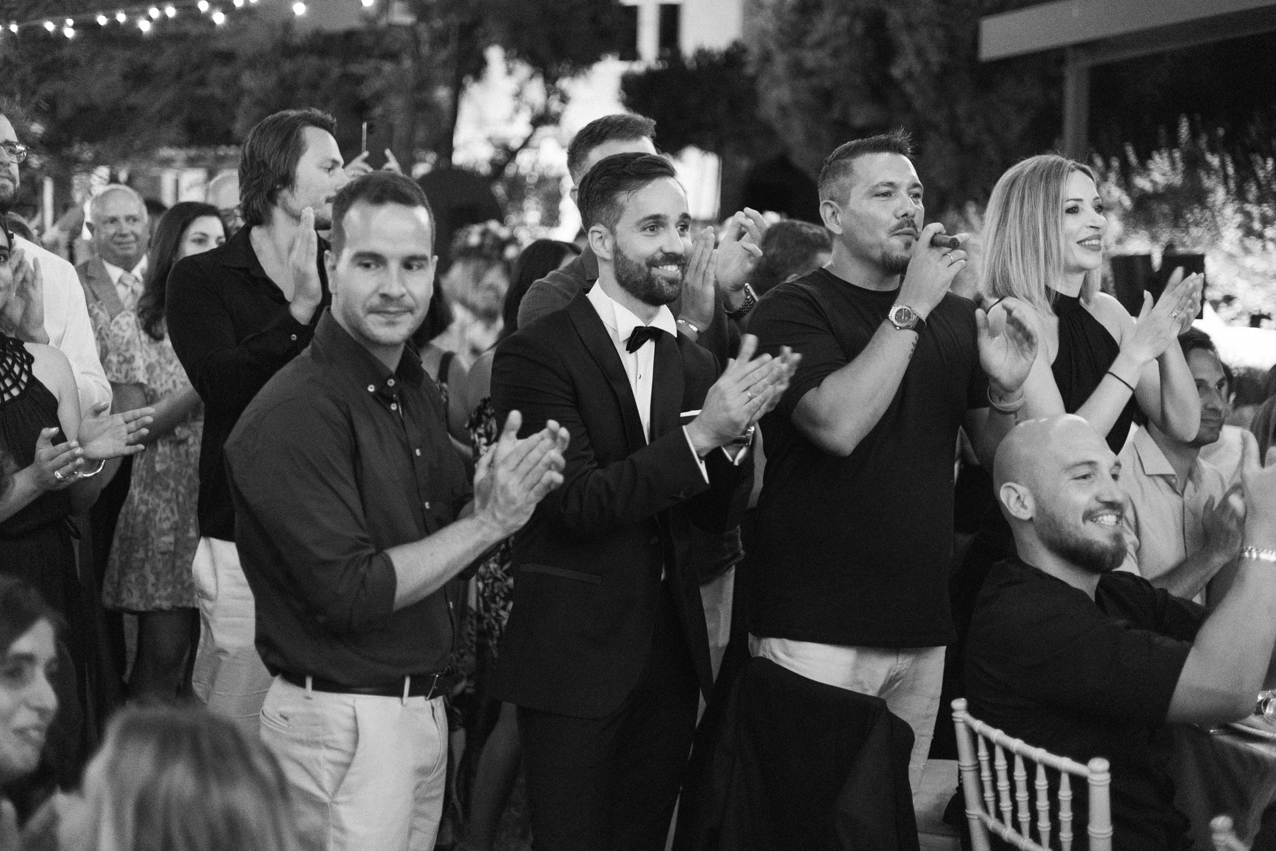 Bride emotional father dance Iliou Petra estate Athens Greece