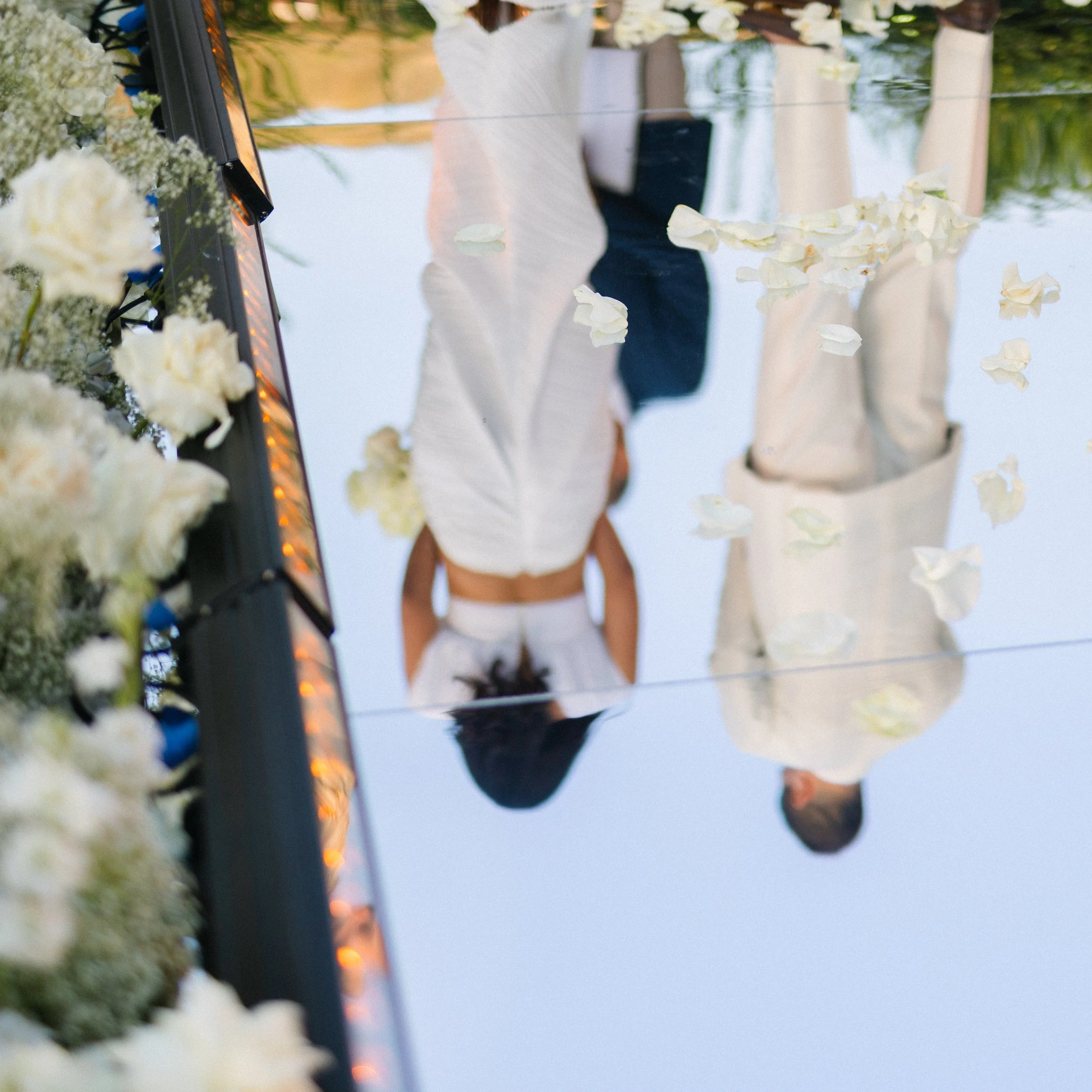 Wedding ceremony Lake Vouliagmeni Athens Greece waterfront