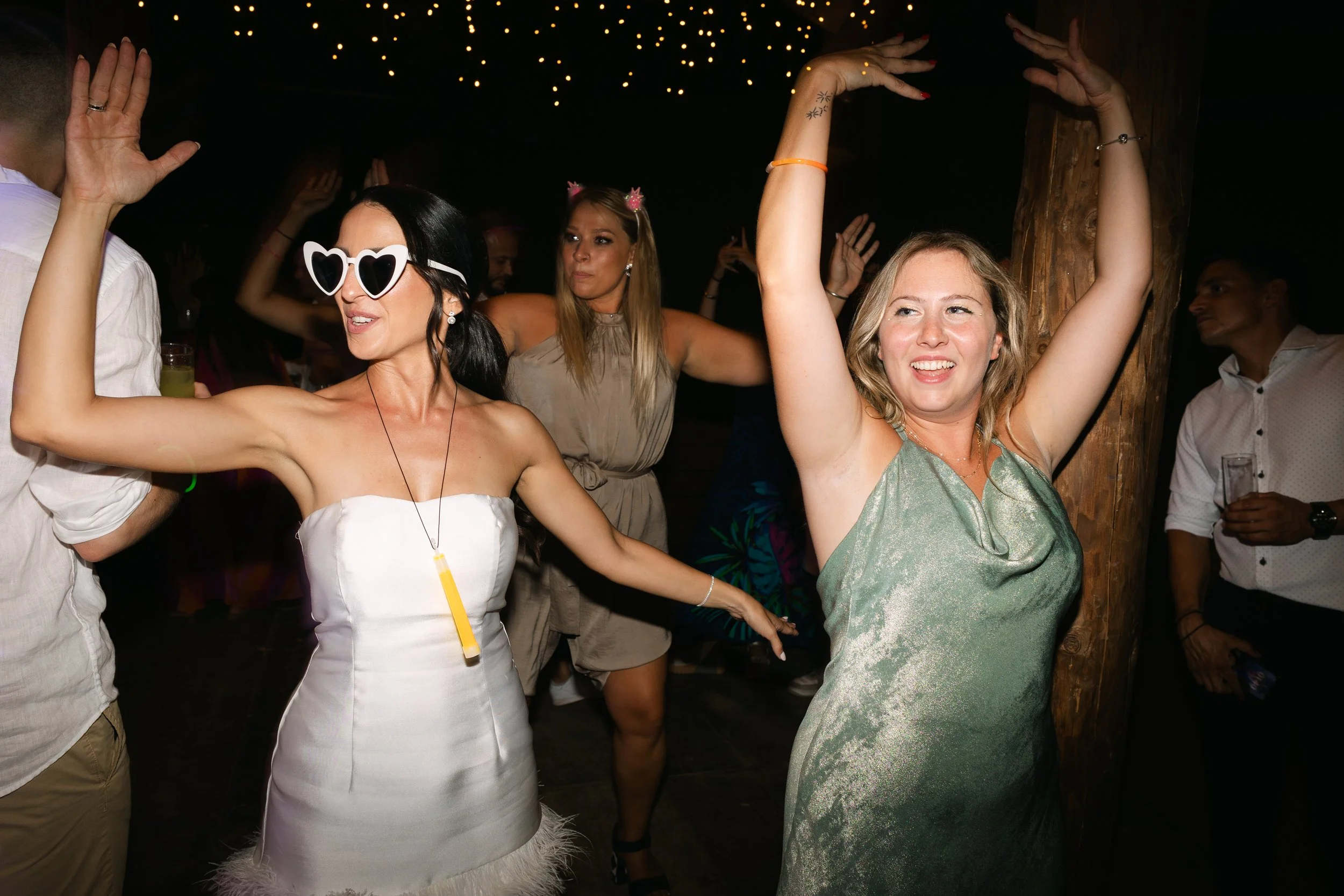 Bride dancing guests Iliou Petra estate Athens Greece