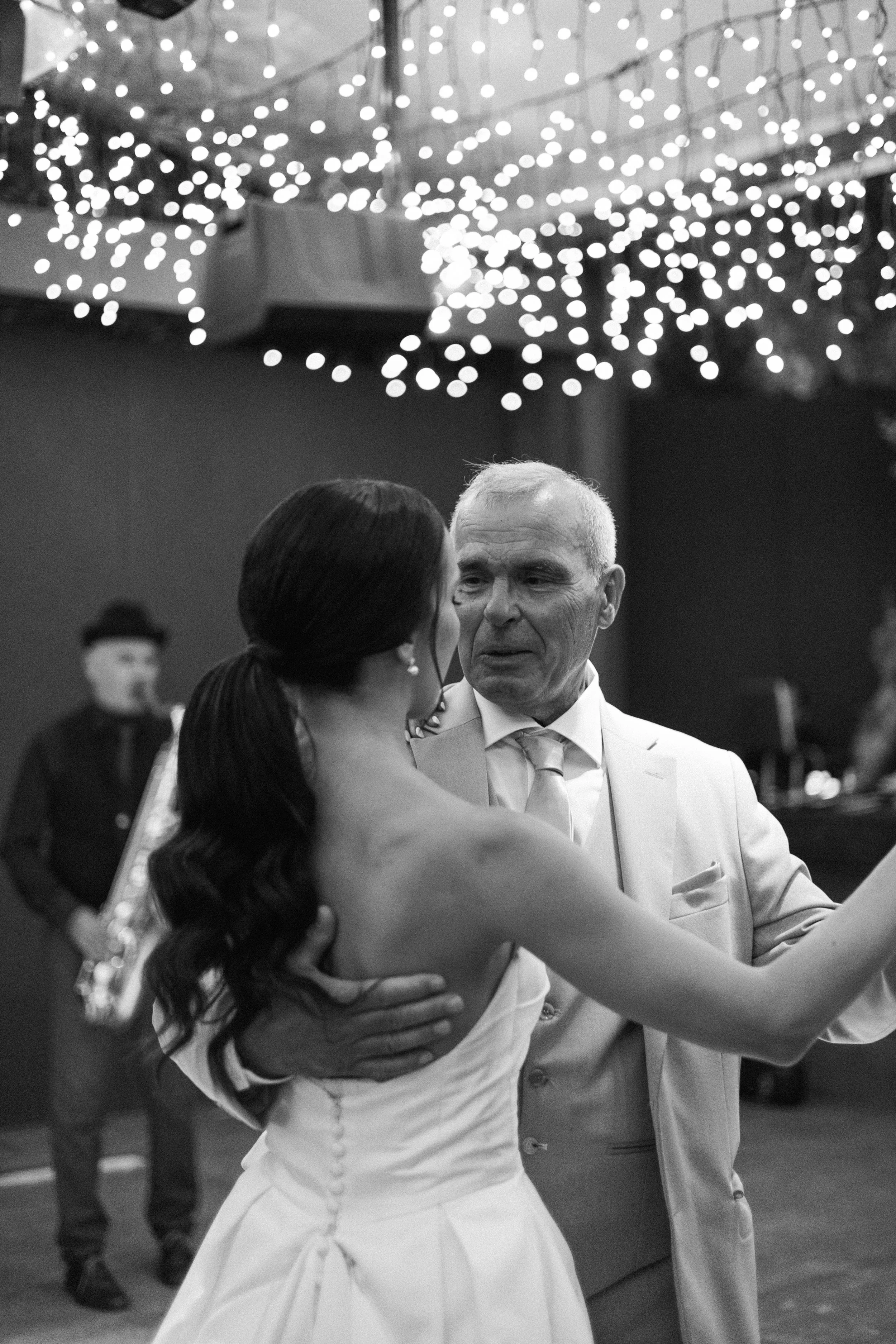 Bride emotional father dance Iliou Petra estate Athens Greece