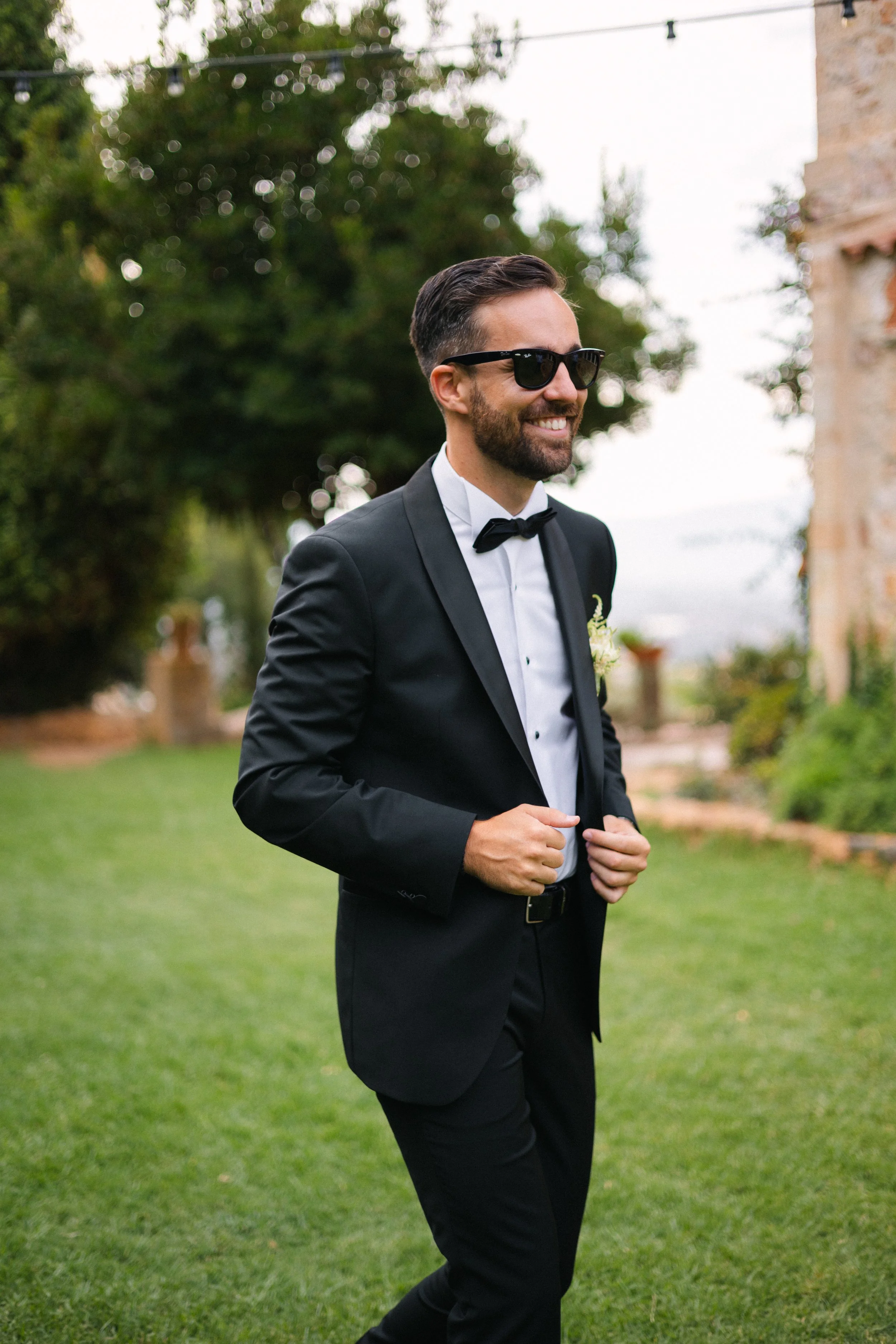 Groom portrait Iliou Petra estate Athens Greece wedding