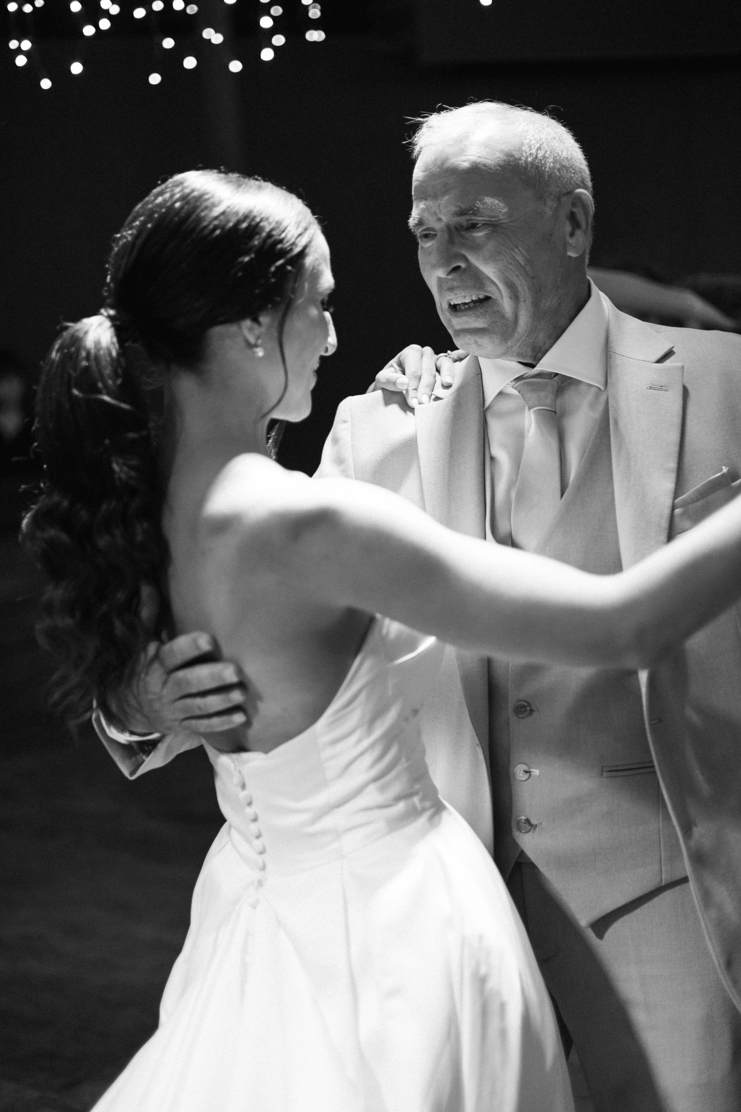 Bride emotional father dance Iliou Petra estate Athens Greece