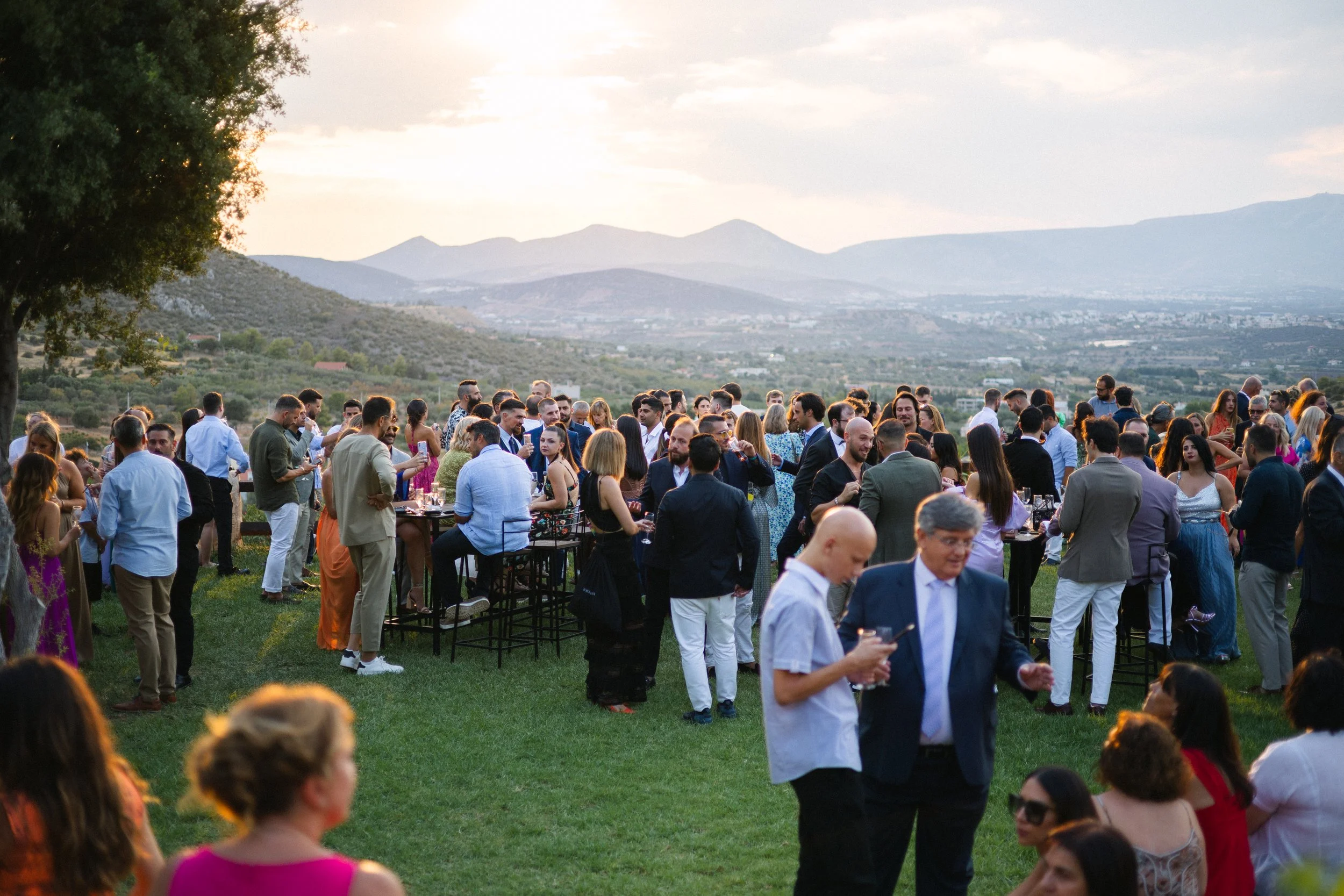 Elegant estate venue Iliou Petra Athens Greece wedding