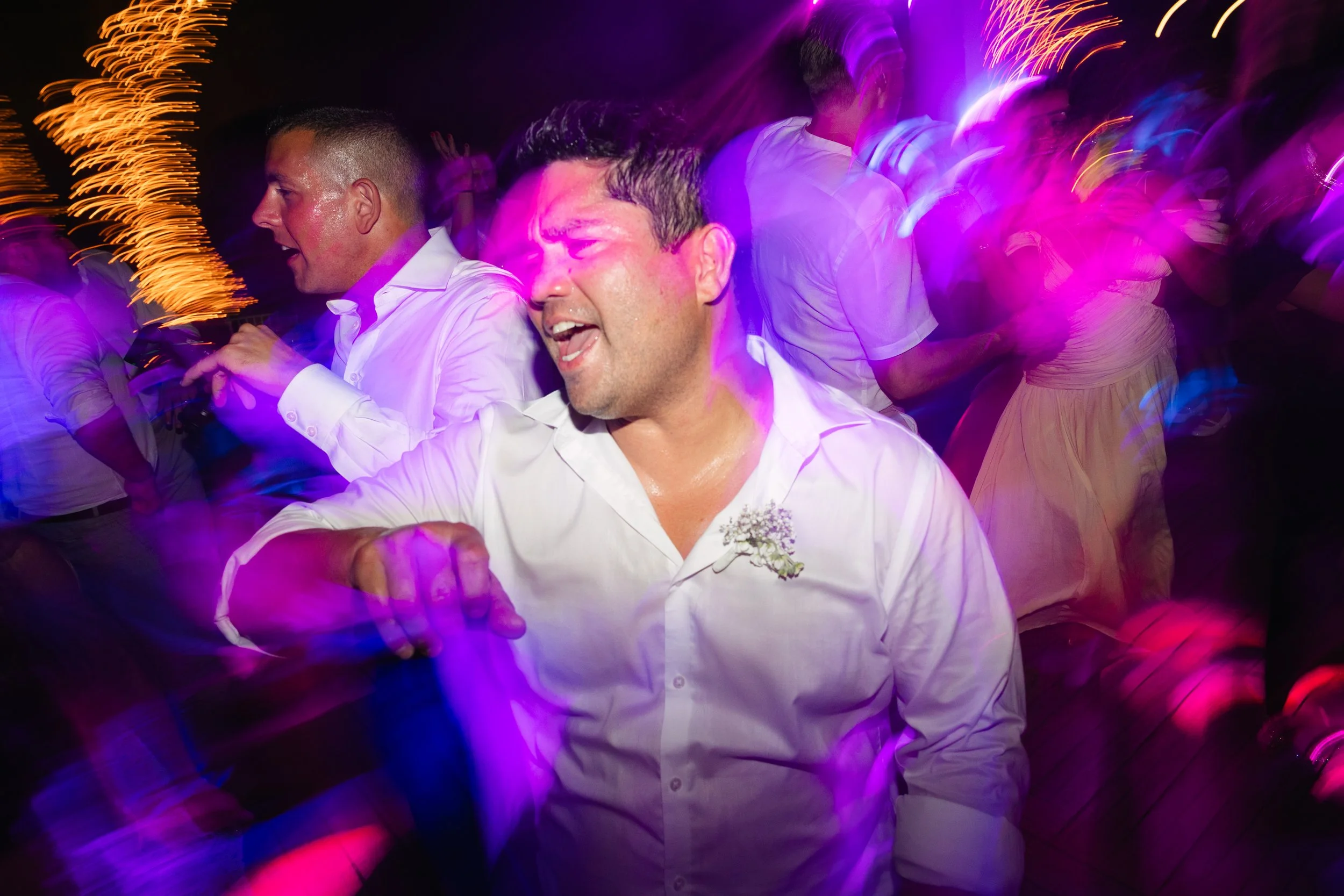 Wedding party Lake Vouliagmeni Athens Greece celebration