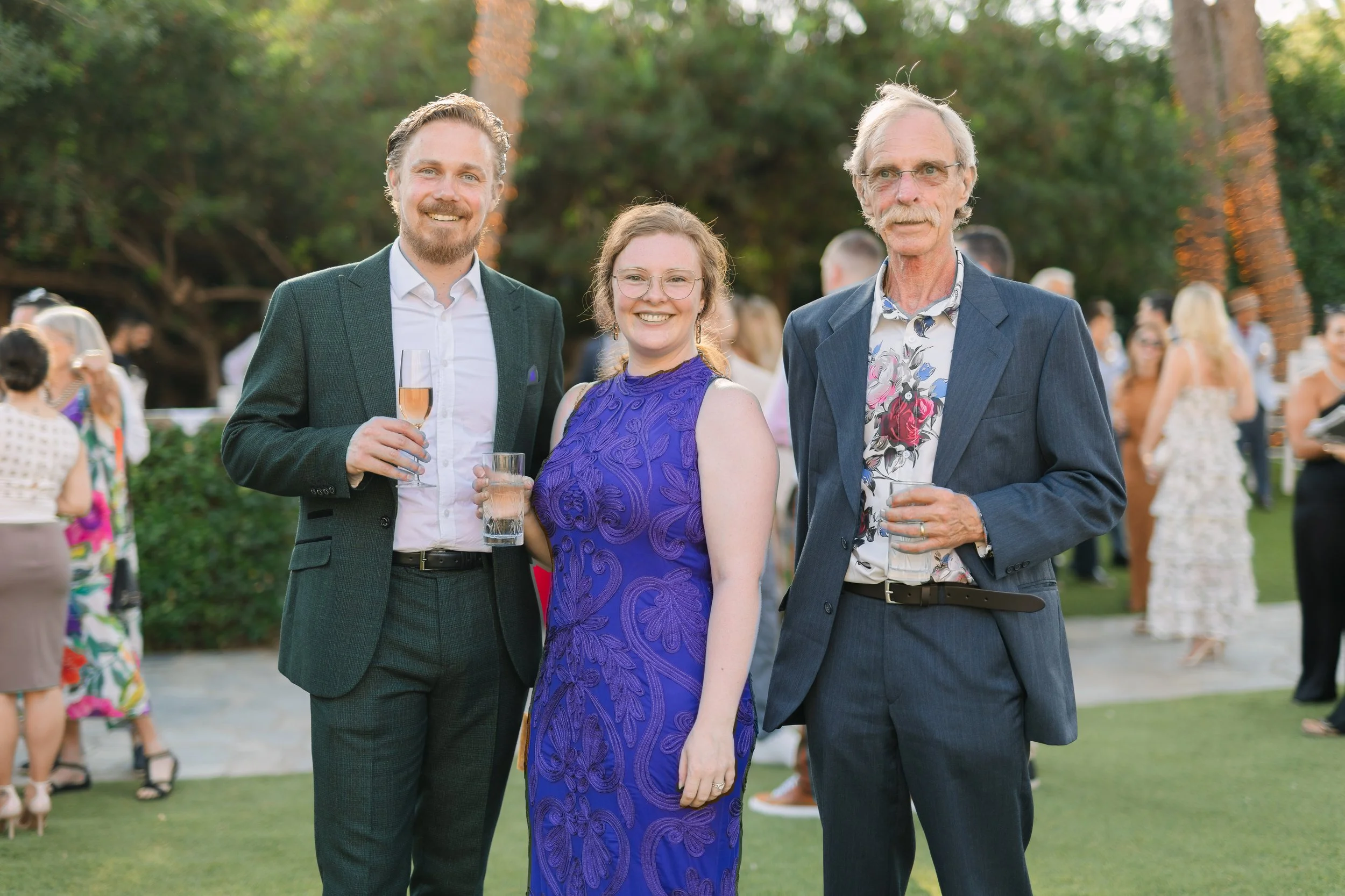 Guest laughing Lake Vouliagmeni Athens Greece wedding