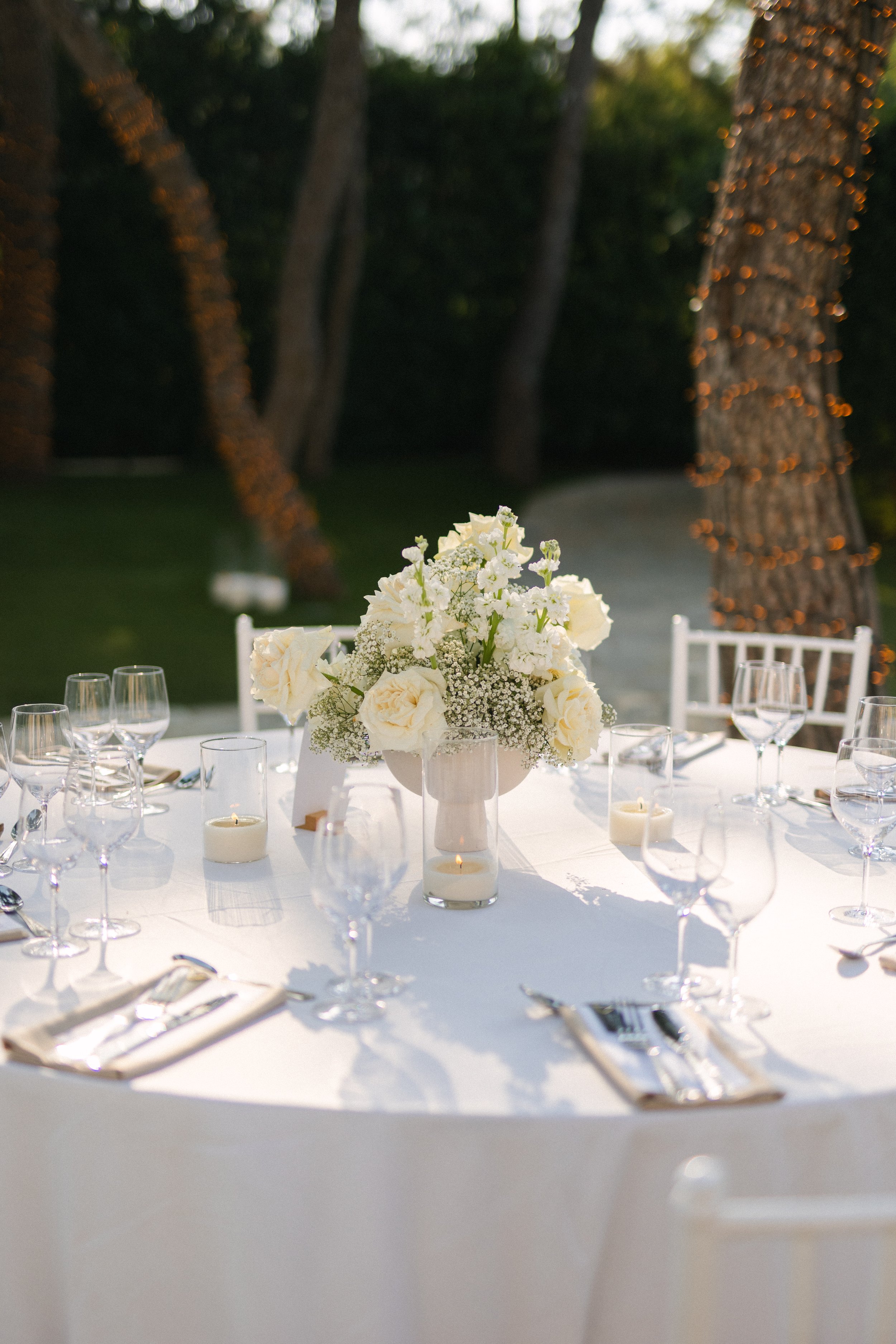 Wedding reception Lake Vouliagmeni outdoor celebration Athens Greece